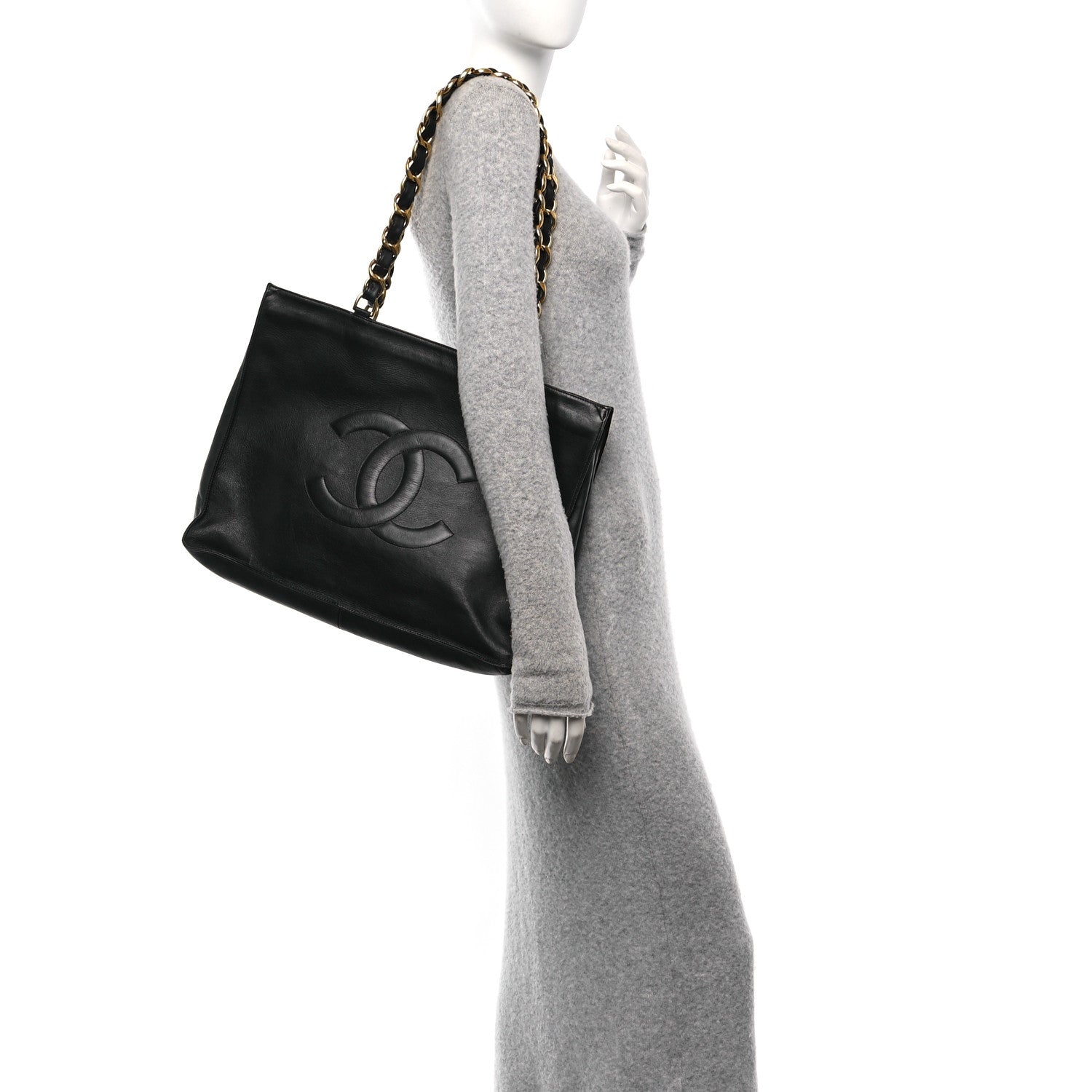 Lambskin CC Tote Black