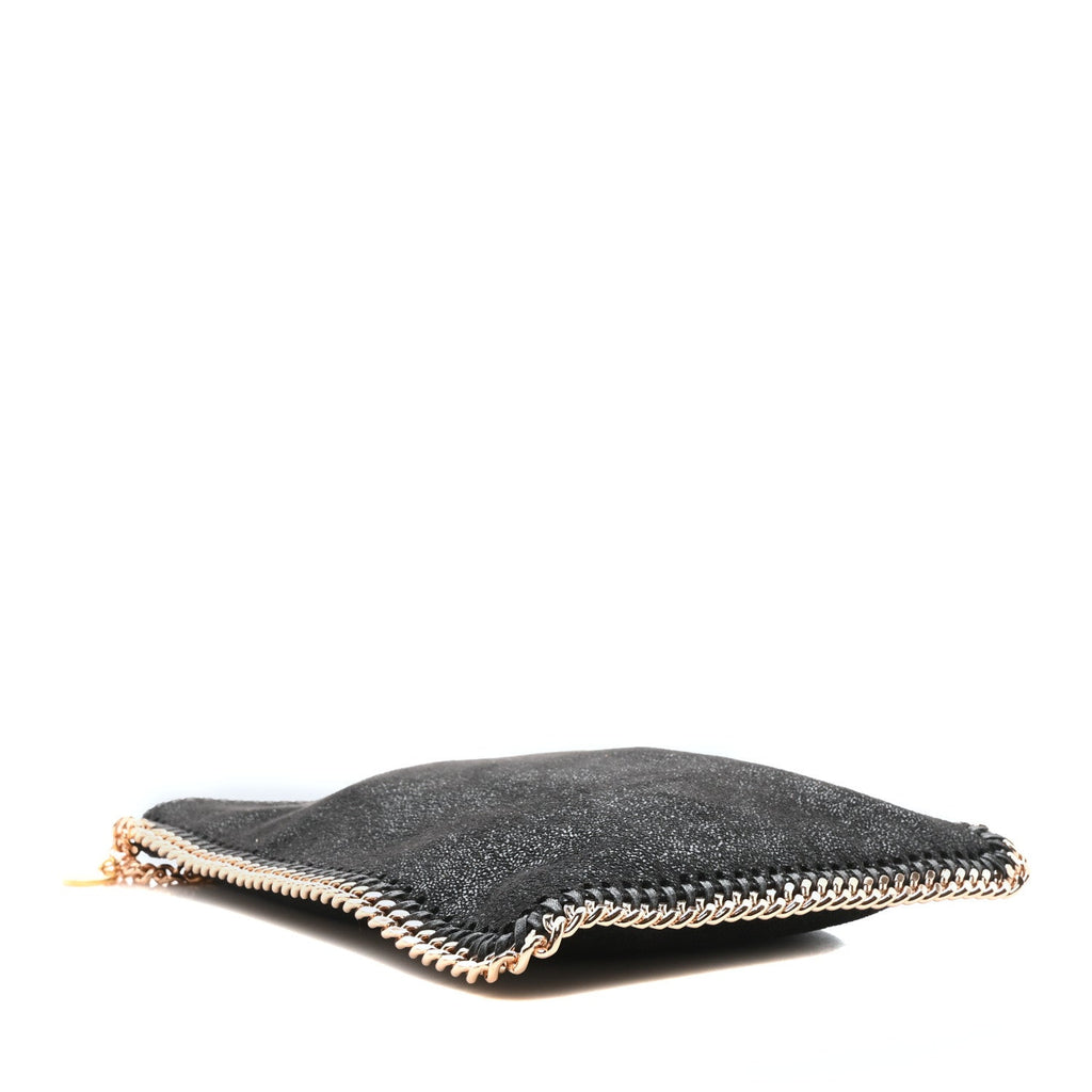 Shaggy Deer Falabella Tassel Flat Crossbody Black
