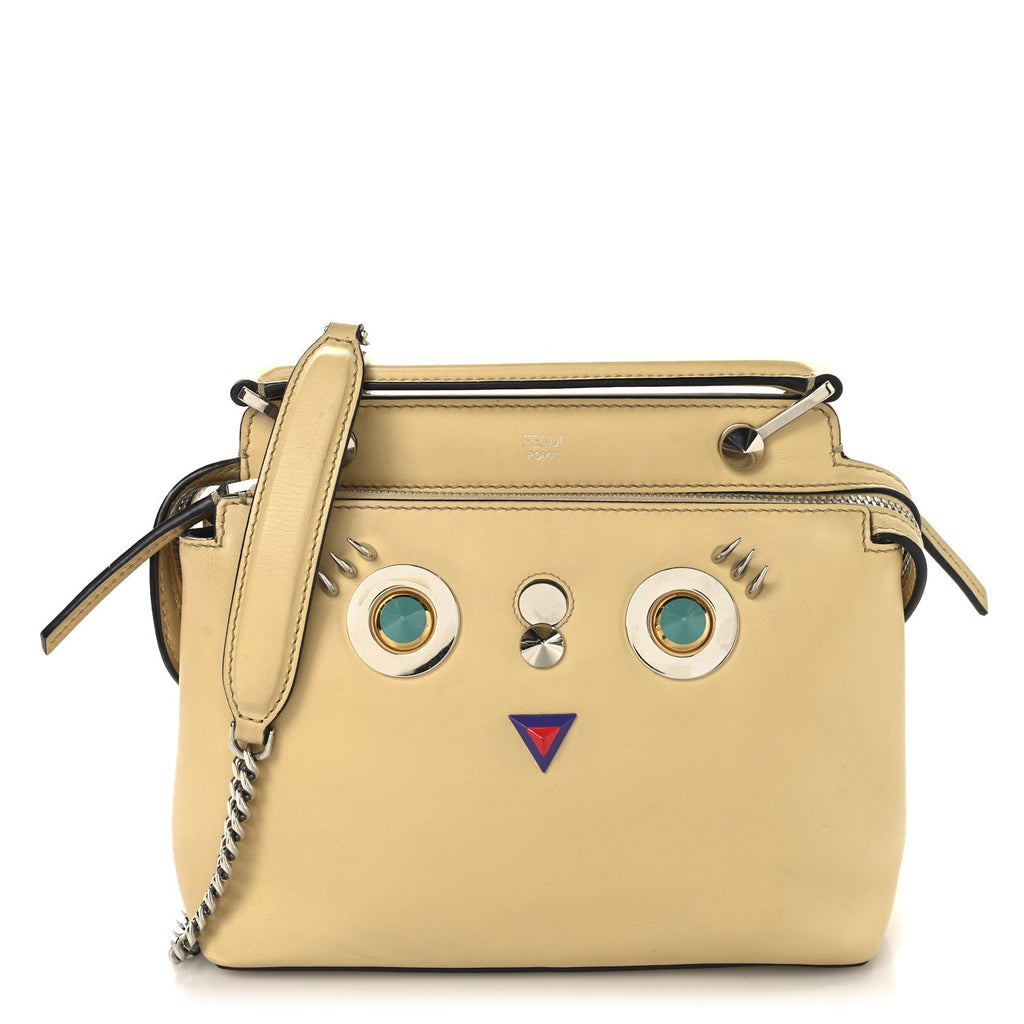 Vitello Dolce Hypnoteyes Small DotCom Click Chain Satchel Grano Multicolor