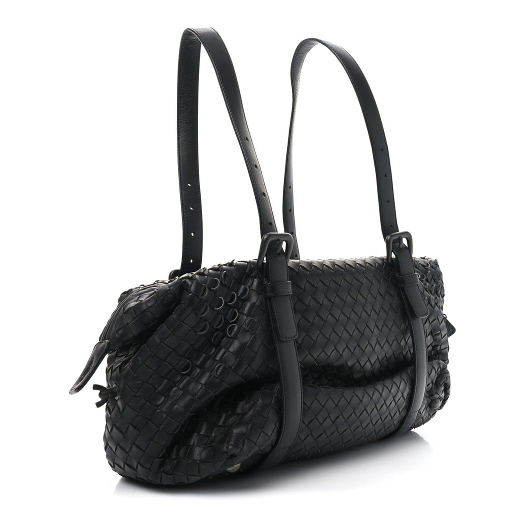 Nappa Intrecciato Montaigne Rings Bag Black