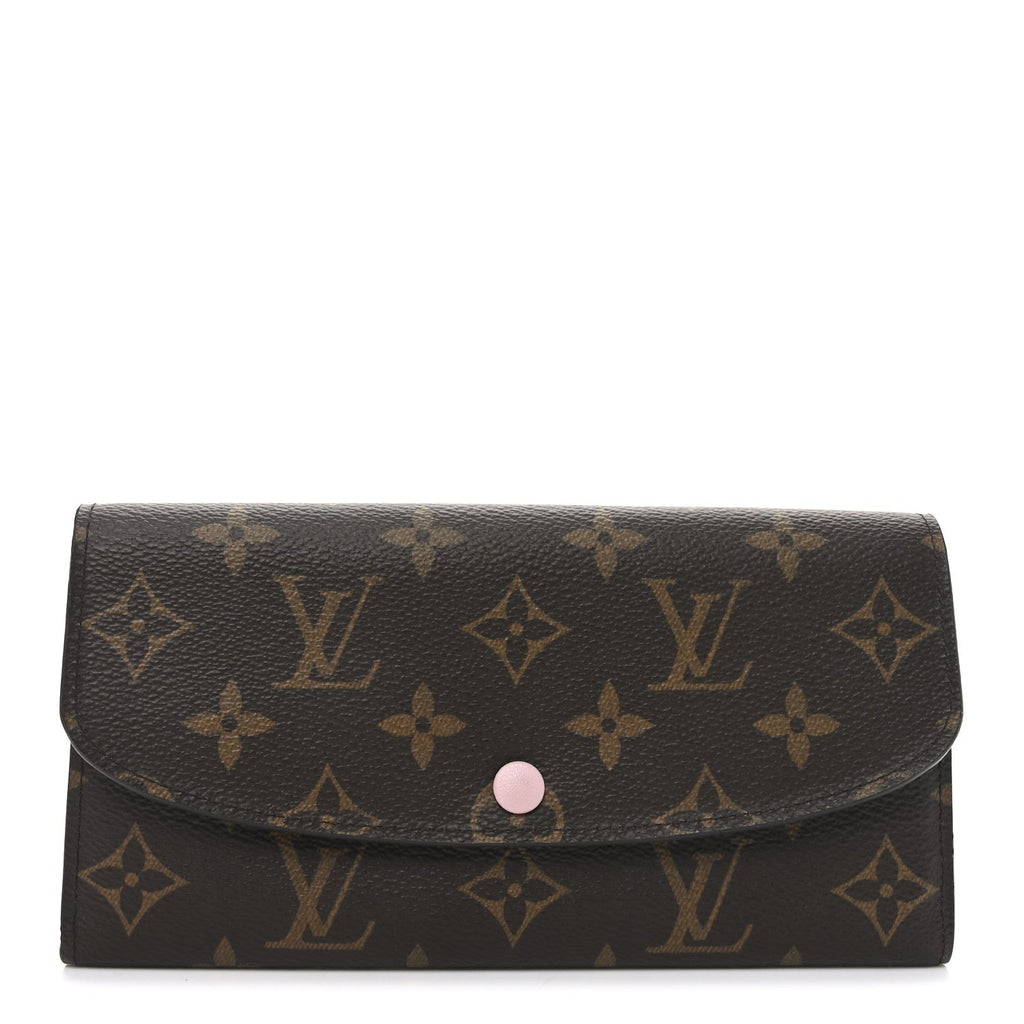 Monogram Emilie Wallet Rose Ballerine