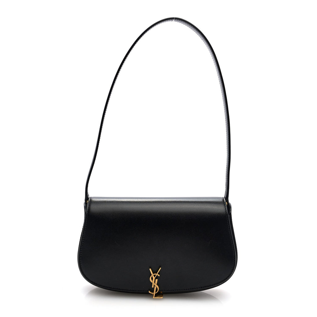 Box Calfskin Mini Voltaire Shoulder Bag Black
