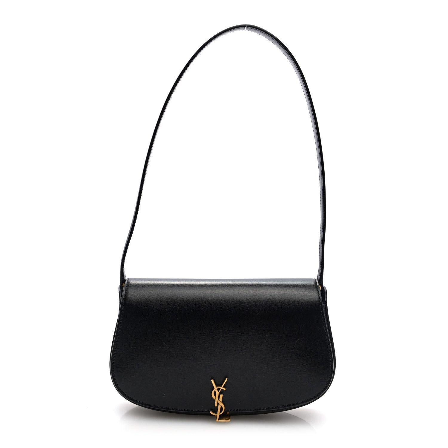 Box Calfskin Mini Voltaire Shoulder Bag Black