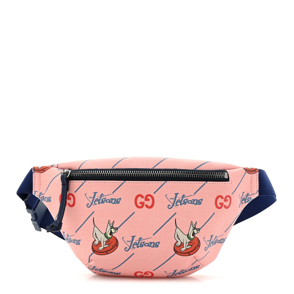 Coated Canvas Interlocking G Jetsons Childrens Belt Bag Pink