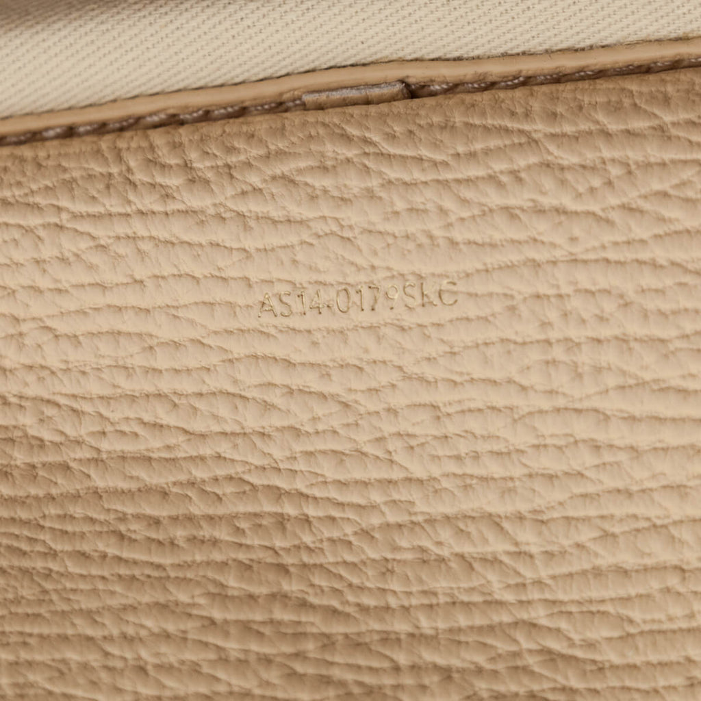 3.1 Phillip Lim Beige Textured Calfskin Medium Pashli Satchel