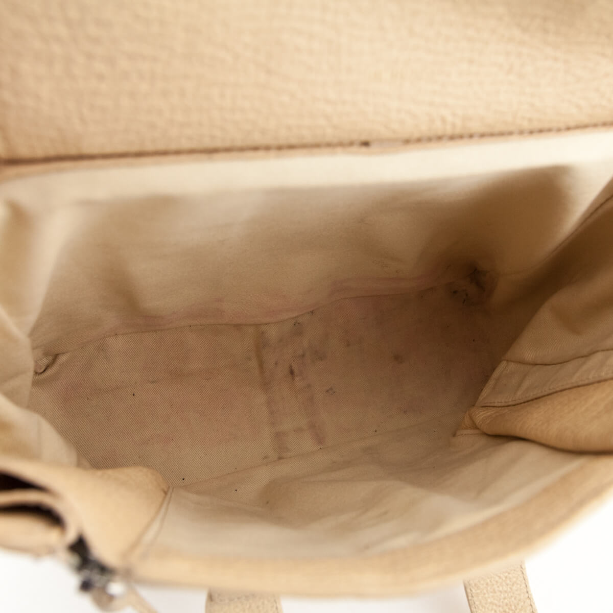 3.1 Phillip Lim Beige Textured Calfskin Medium Pashli Satchel
