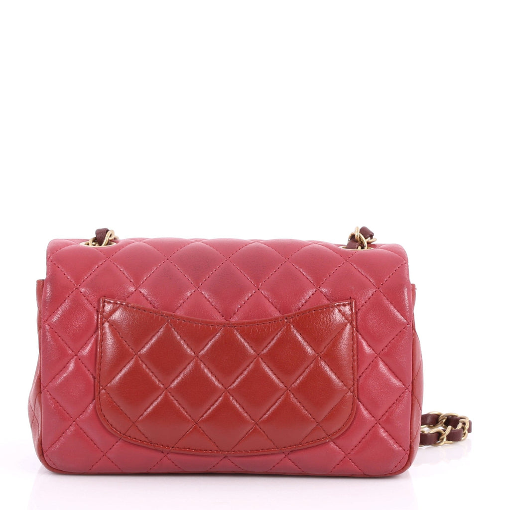 Tricolor Classic Single Flap Bag Quilted Lambskin Mini