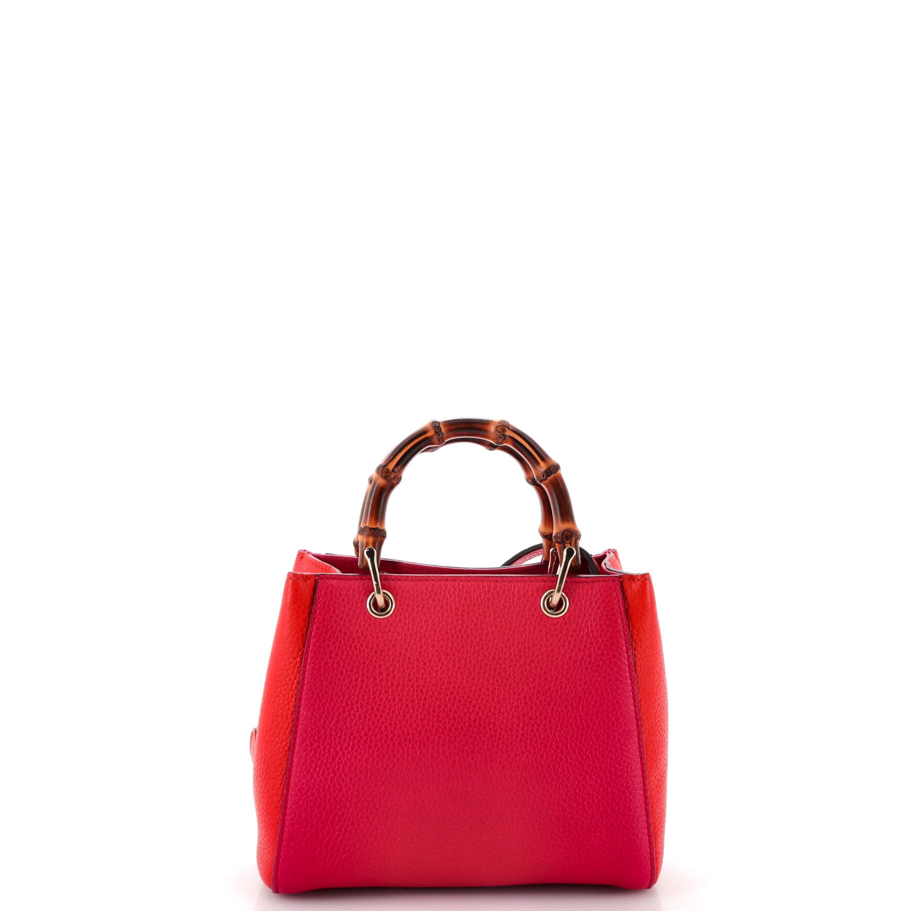 Bamboo Shopper Tote Leather Mini