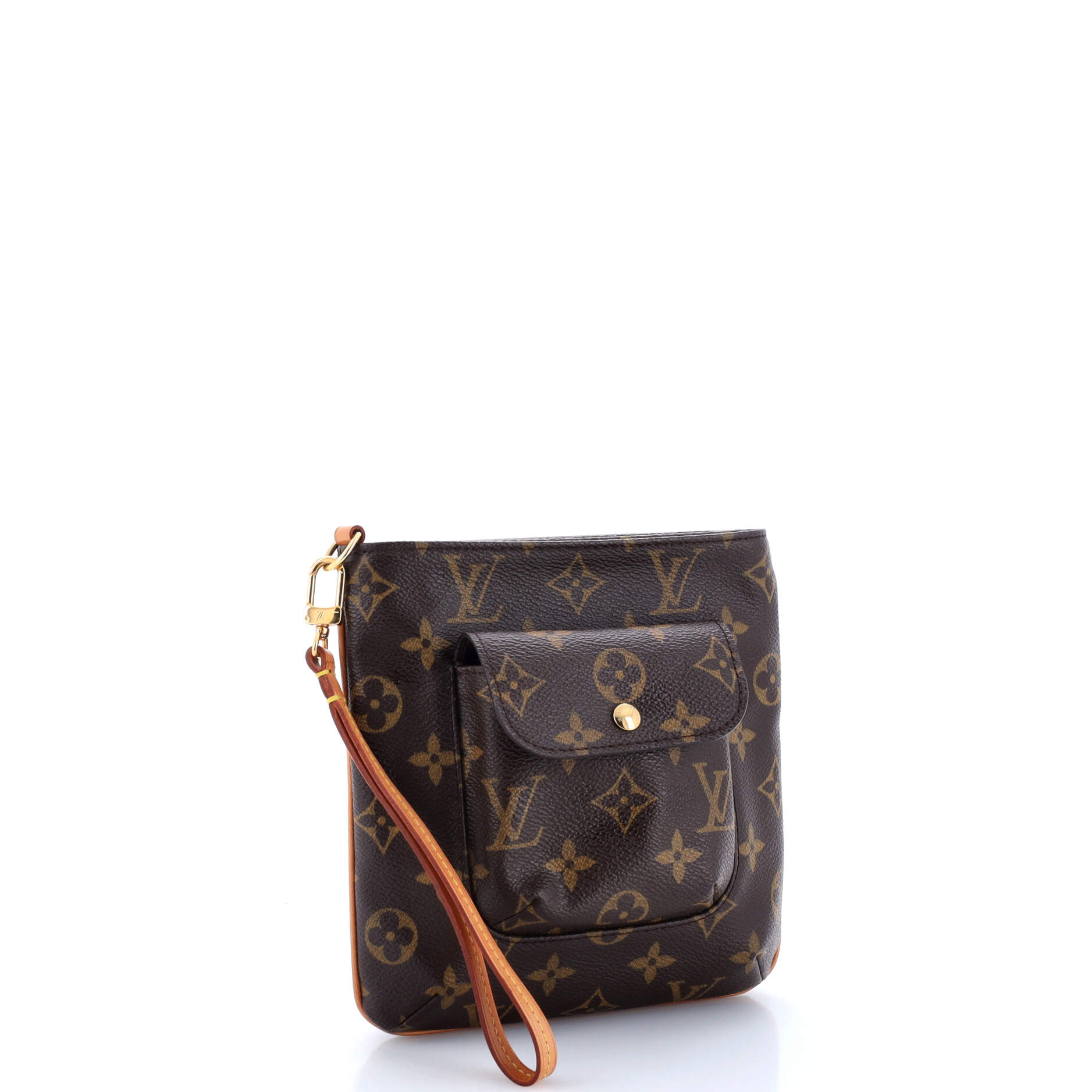 Louis Vuitton Partition Wristlet Clutch Monogram Canvas