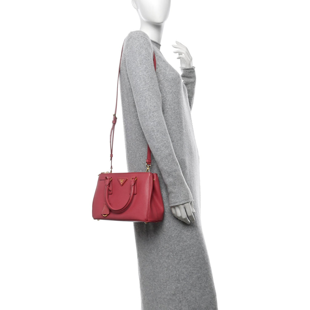 Saffiano Lux Mini Galleria Double Zip Tote Tamaris