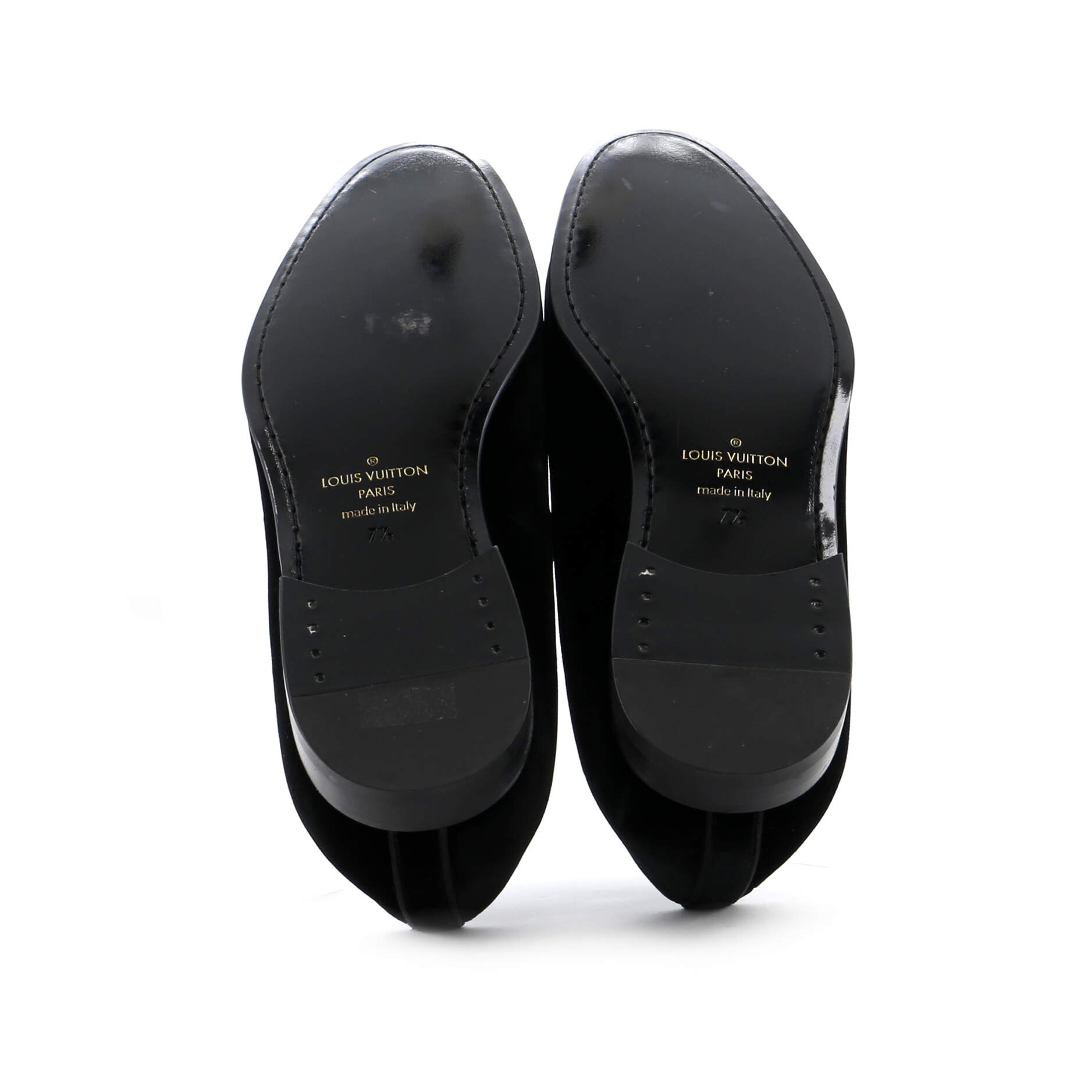 Men's Logo Loafers Embroidered Velvet
