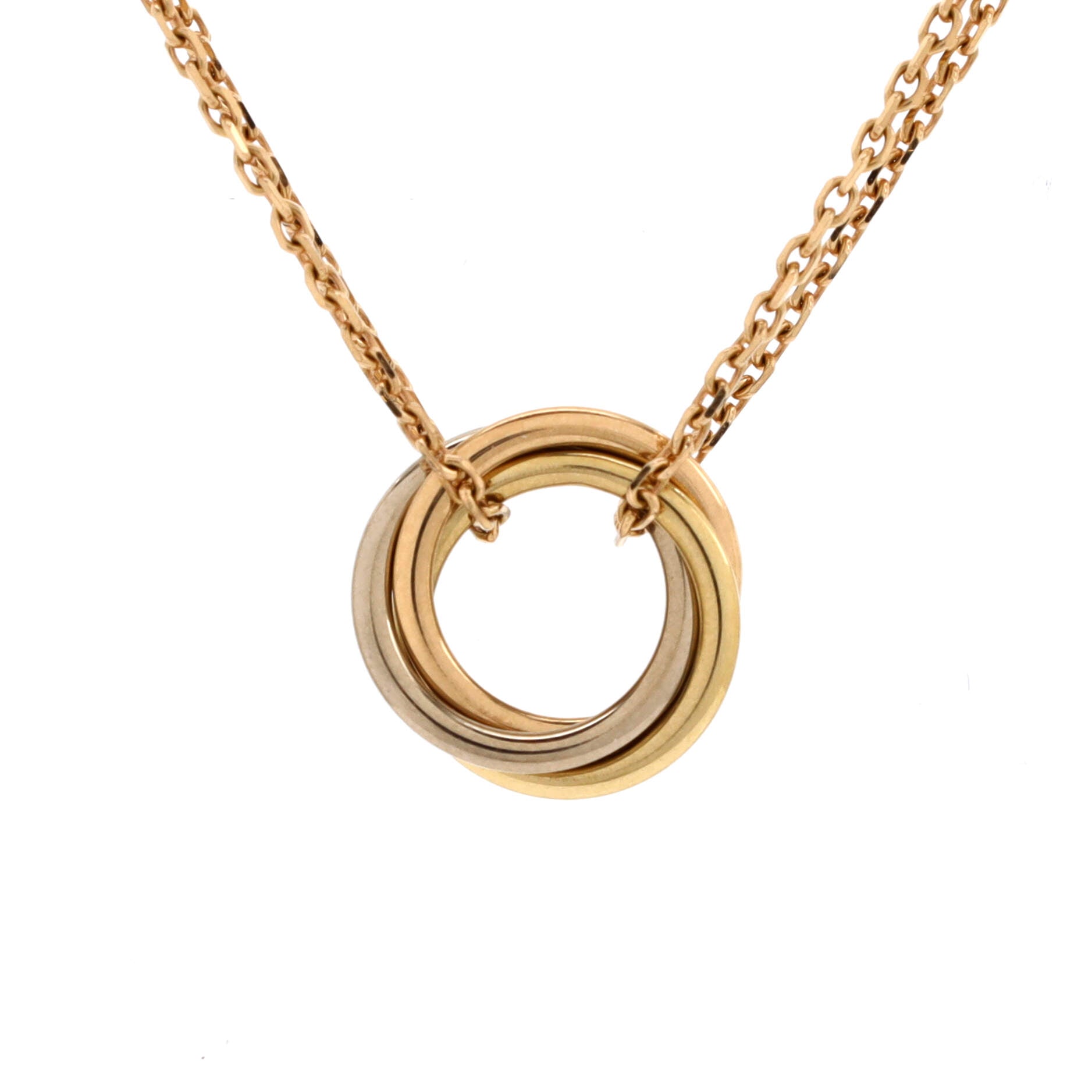 Trinity Choker Necklace 18K Tricolor Gold