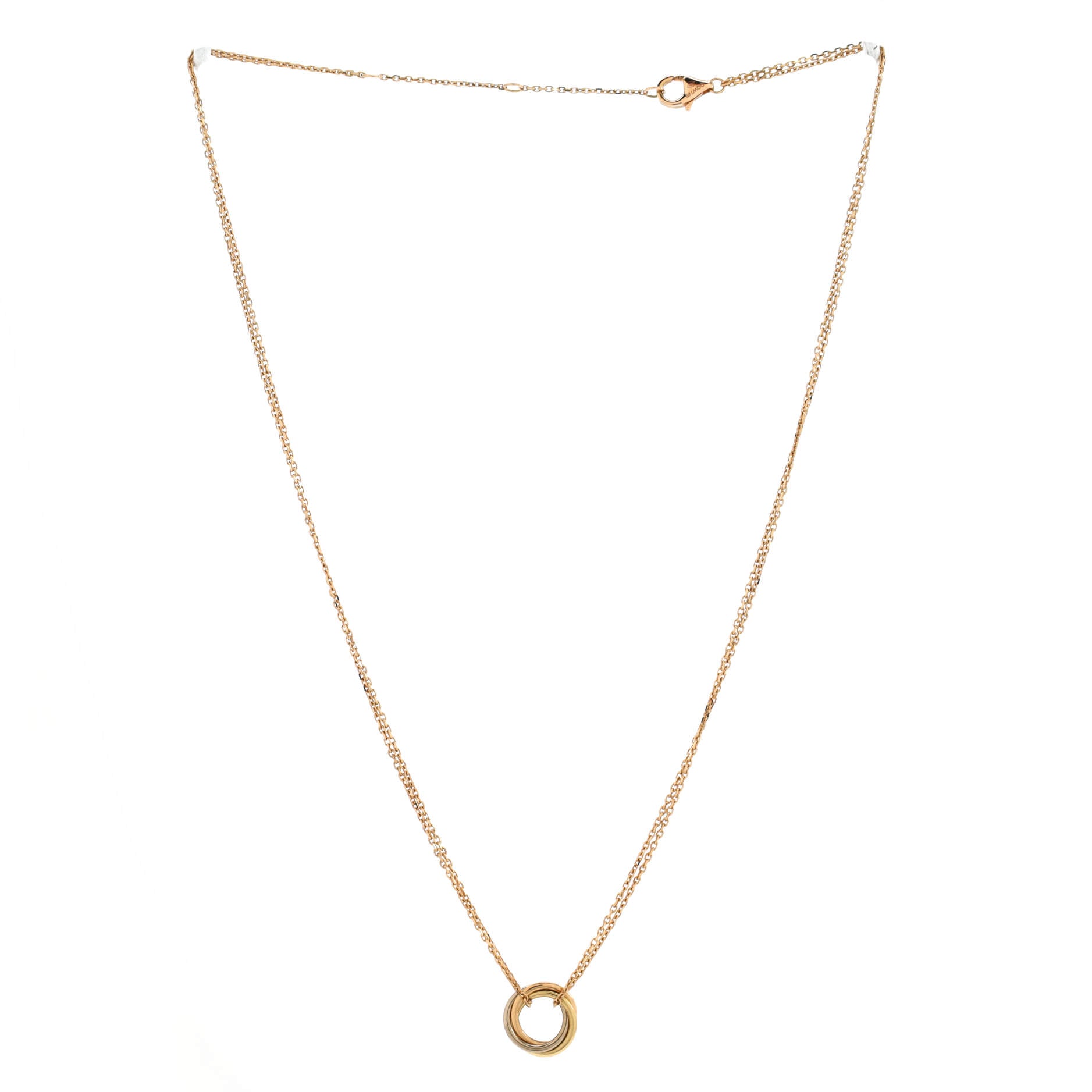 Trinity Choker Necklace 18K Tricolor Gold