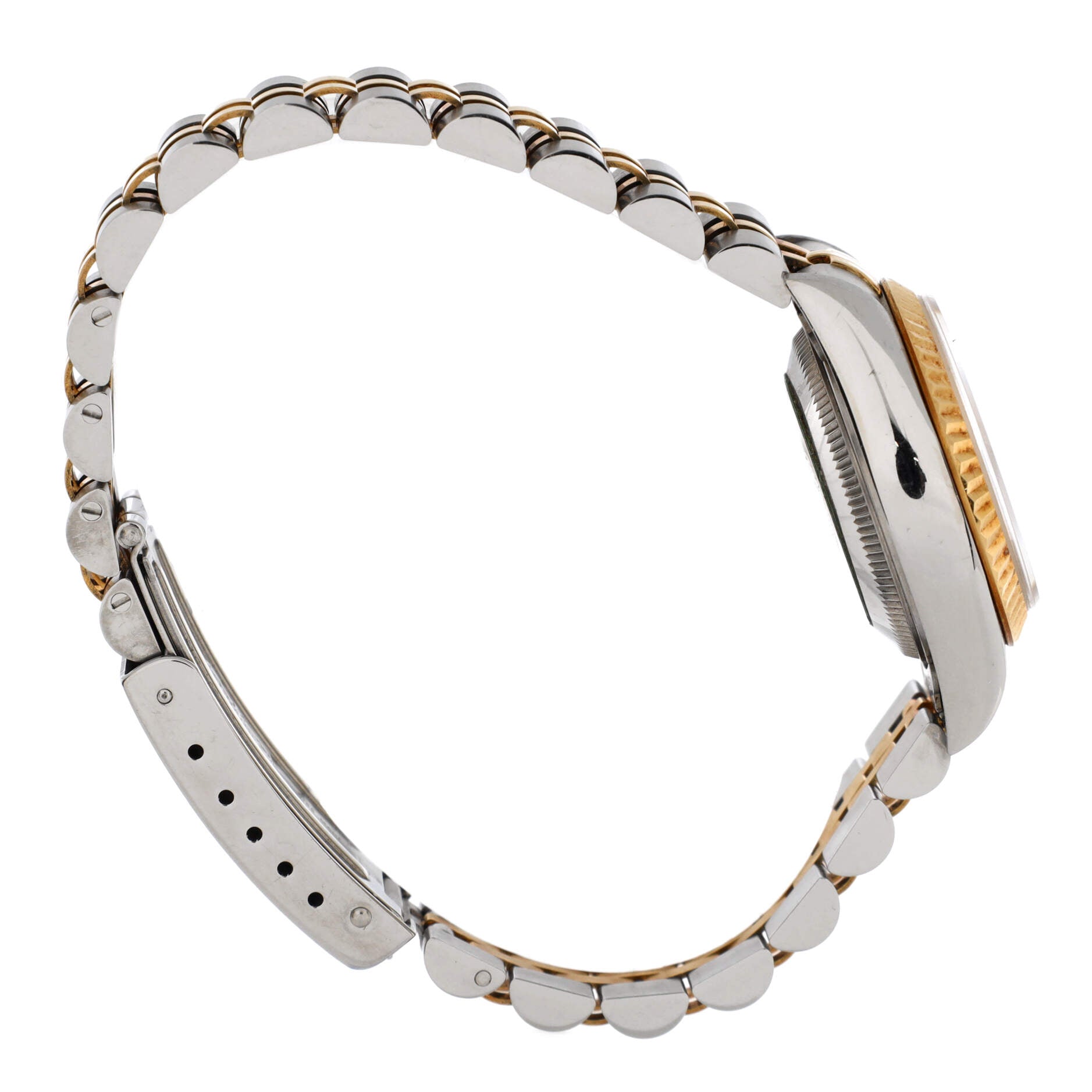 Oyster Perpetual Datejust Automatic Watch Stainless Steel and Yellow Gold with Diamond Markers 26