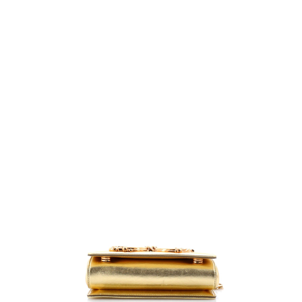 DG Girls Flap Bag Embellished Leather Mini
