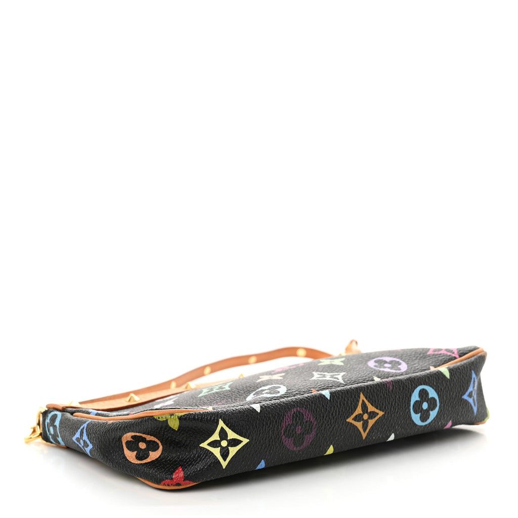 Monogram Multicolor Pochette Accessories Black