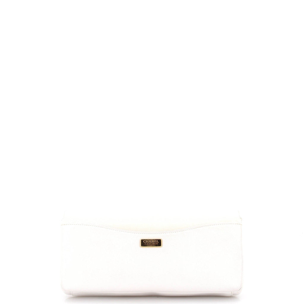 Captain Gold Clutch Embroidered Caviar