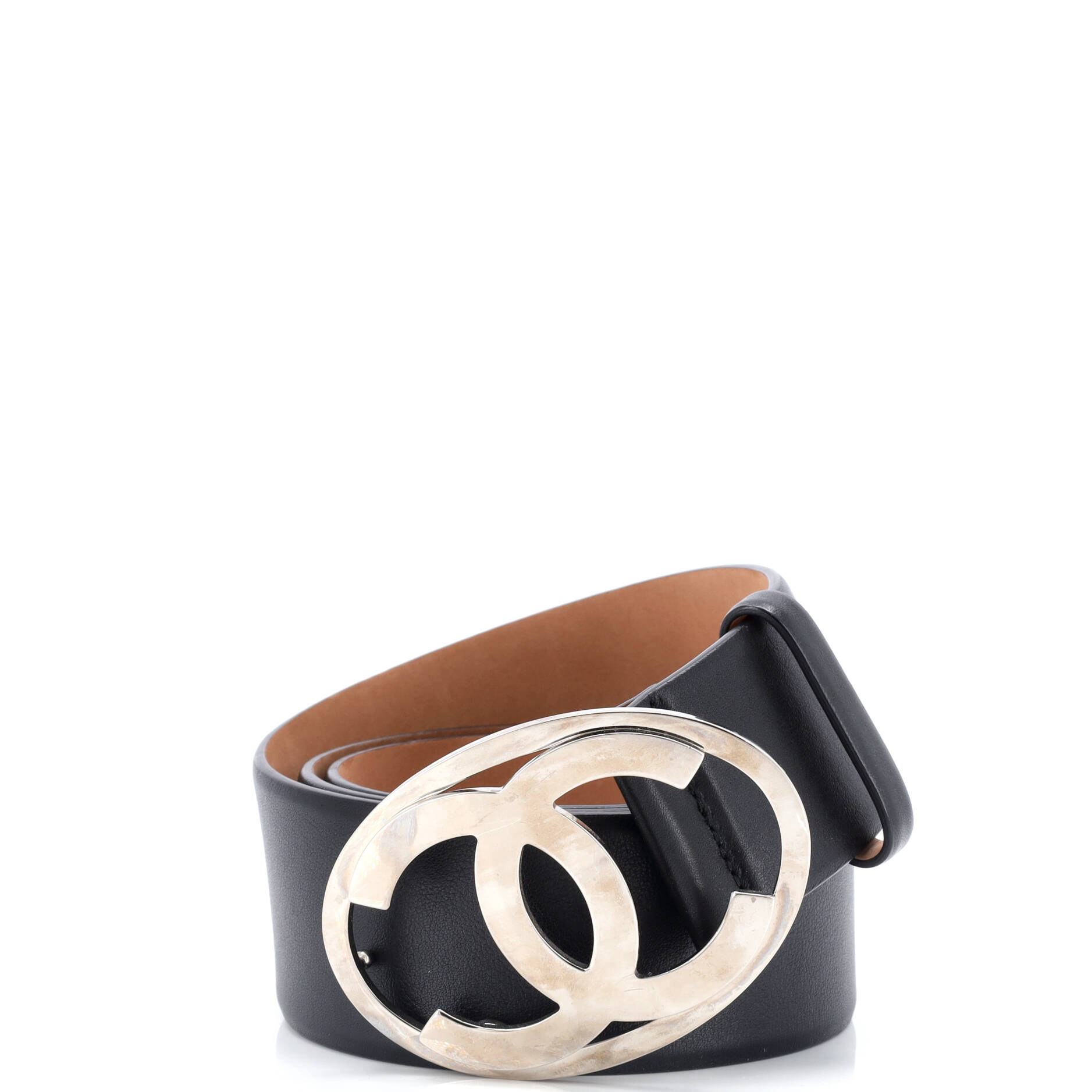 Oval CC Belt Calfskin Wide 90