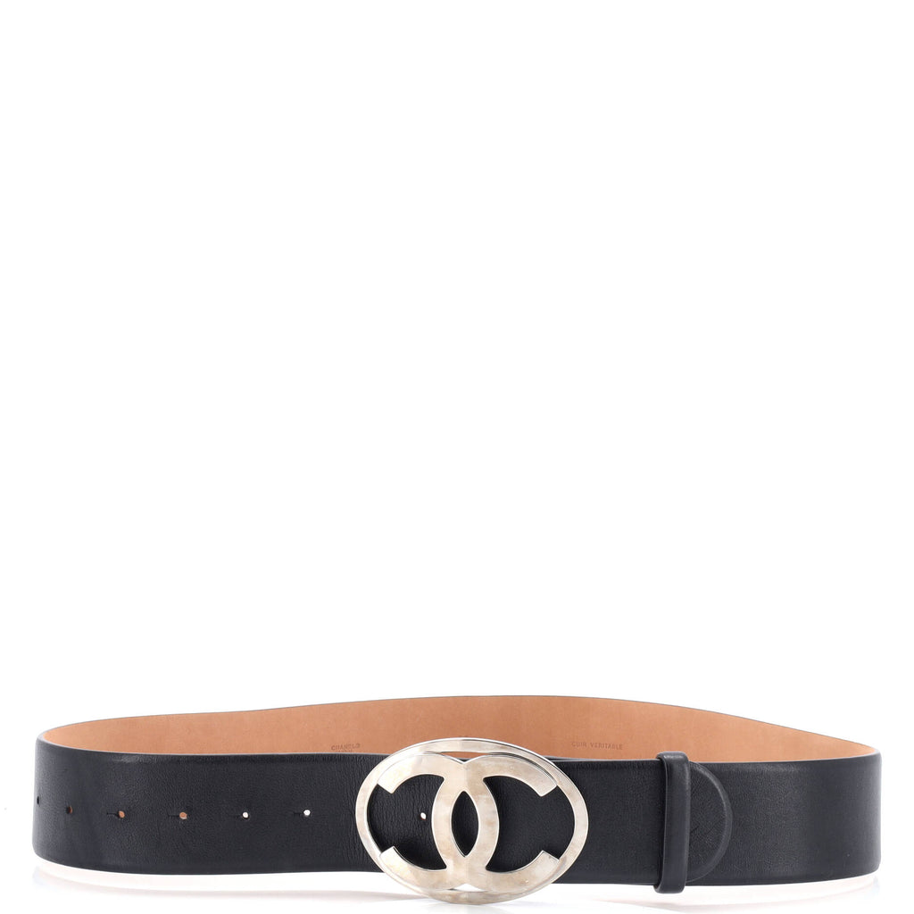 Oval CC Belt Calfskin Wide 90