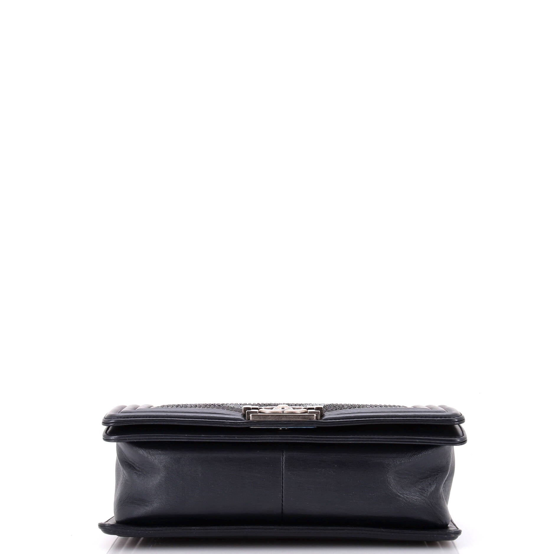 Paris-Dallas Boy Flap Bag Limited Edition Metallized Strass Old Medium