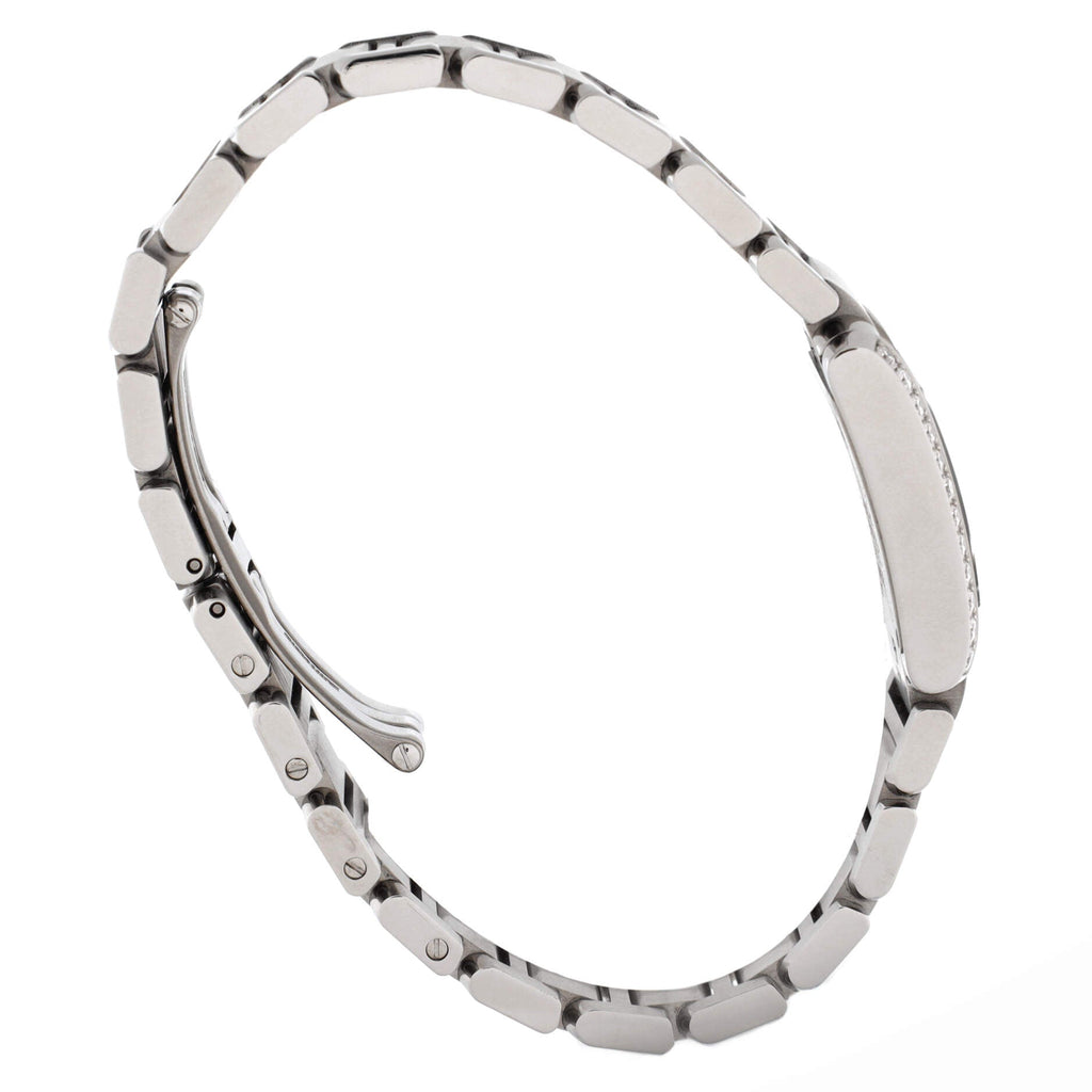 Tank Francaise Quartz Watch Stainless Steel with Diamond Bezel 20