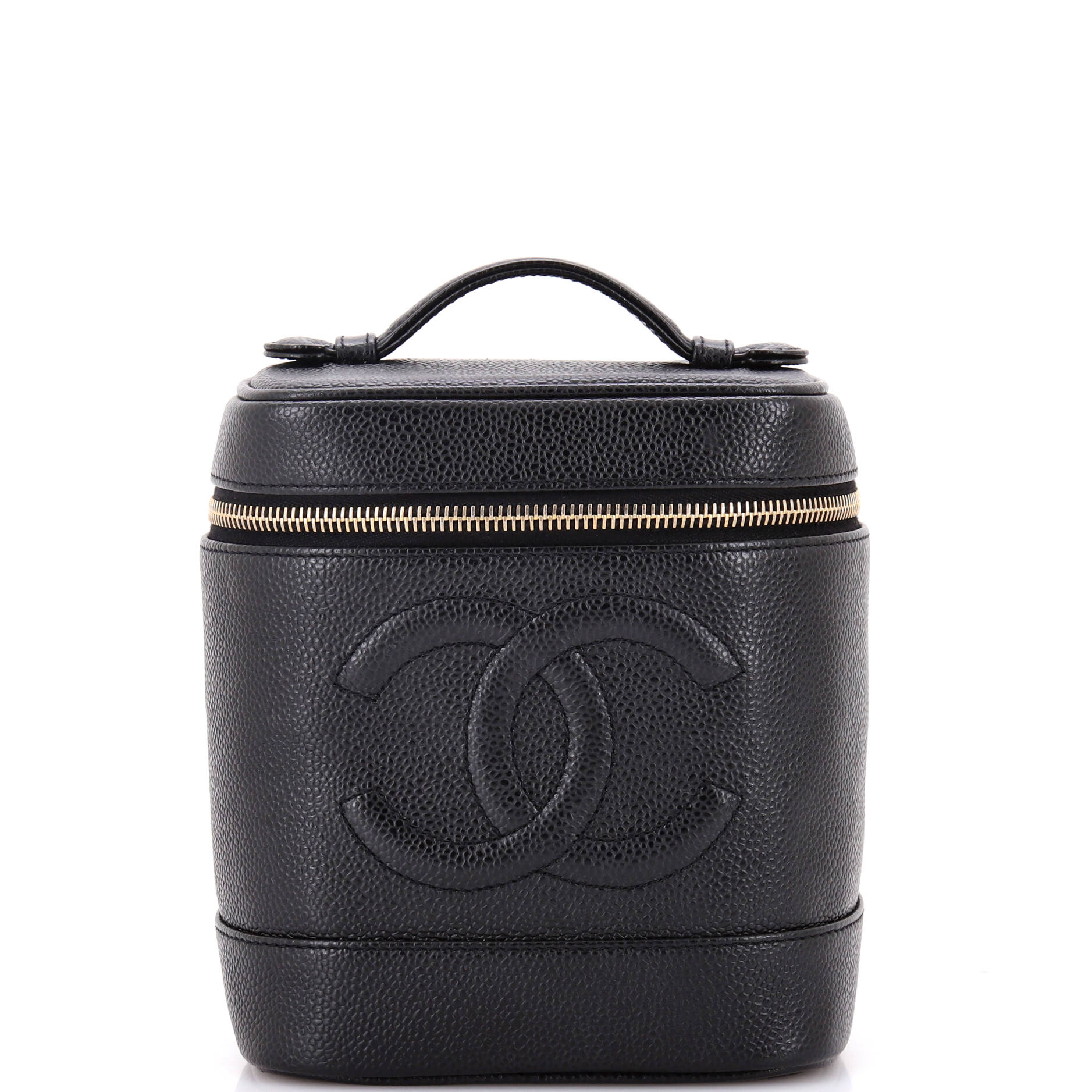 Vintage Timeless Cosmetic Case Caviar Tall