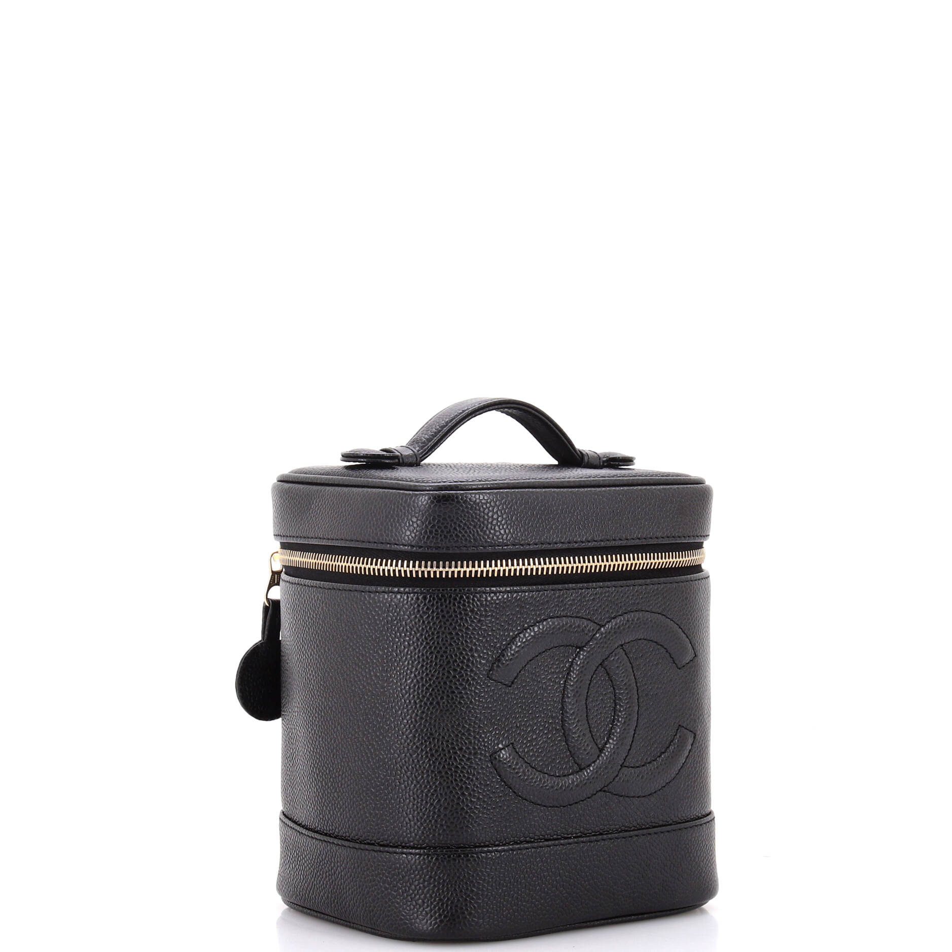 Vintage Timeless Cosmetic Case Caviar Tall