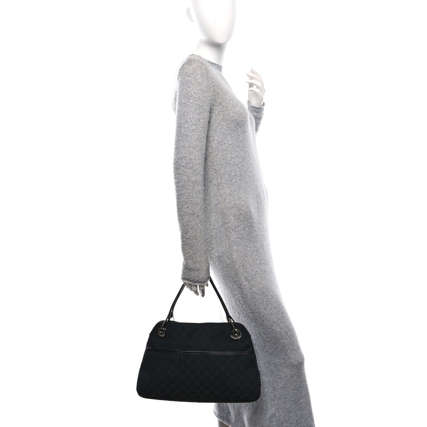 Monogram Medium Eclipse Shoulder Bag Black