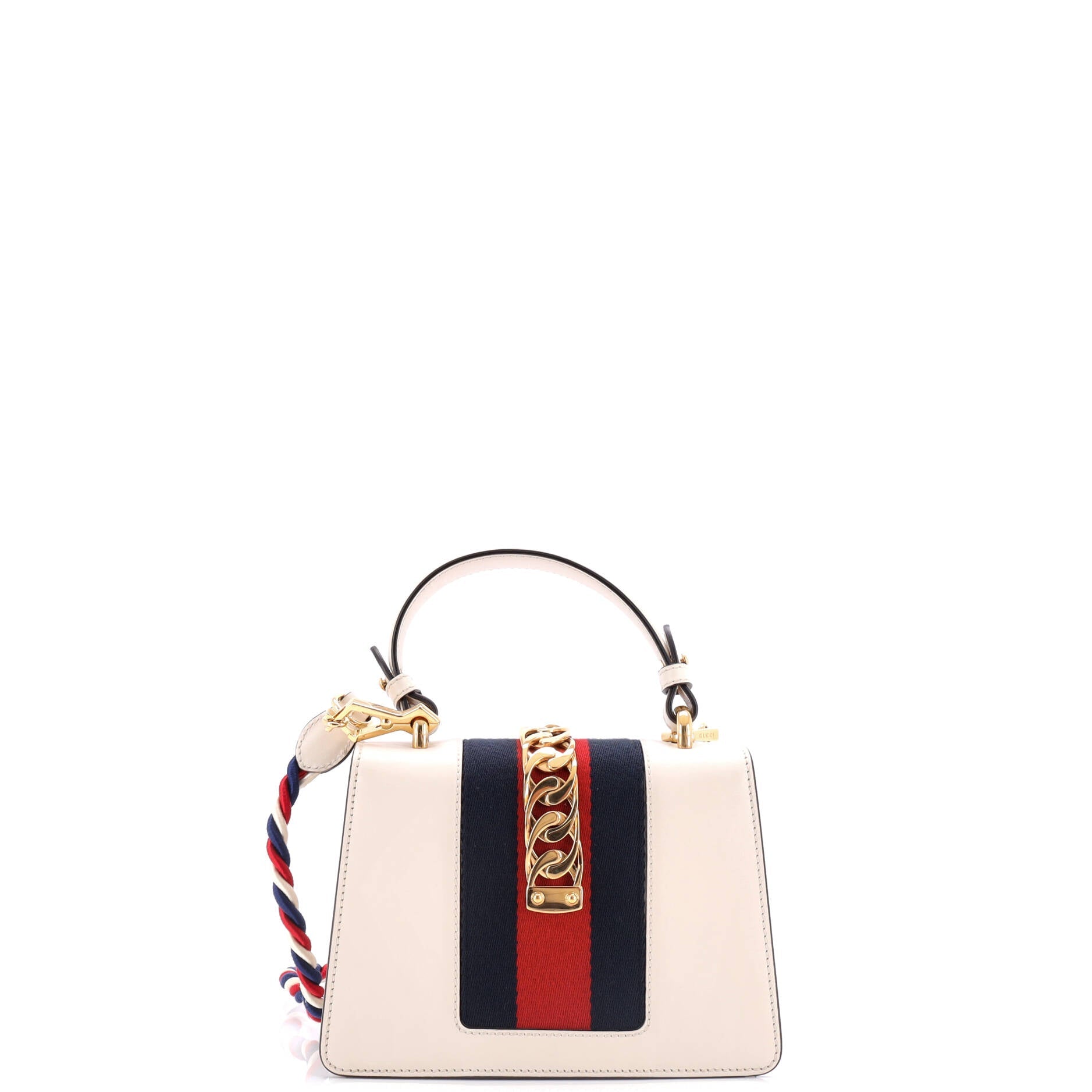 Sylvie Top Handle Bag Embroidered Leather Mini
