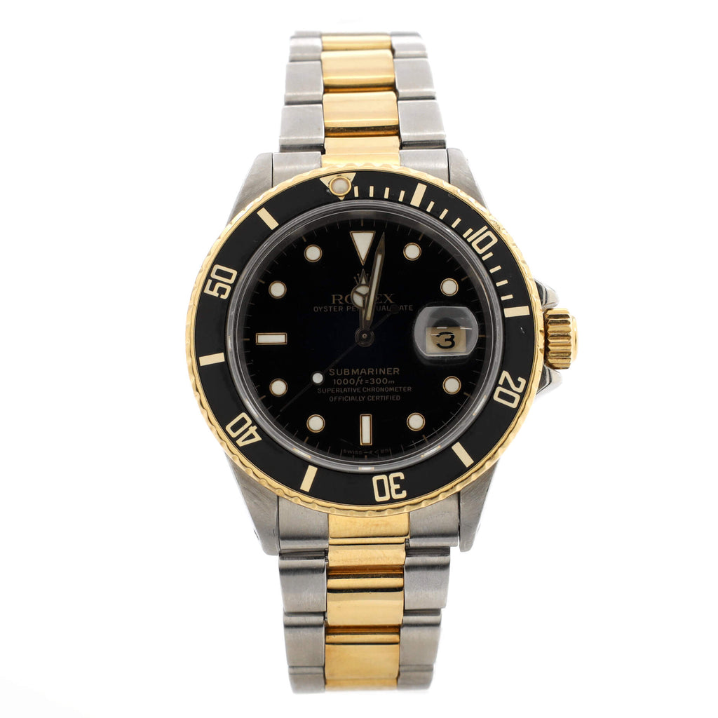 Oyster Perpetual Submariner Date Automatic Watch Stainless Steel with Yellow Gold 40