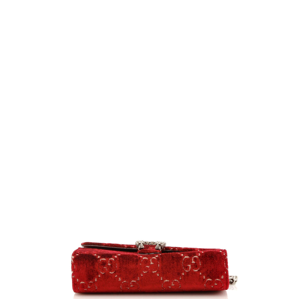 Dionysus Chain Wallet GG Velvet Small