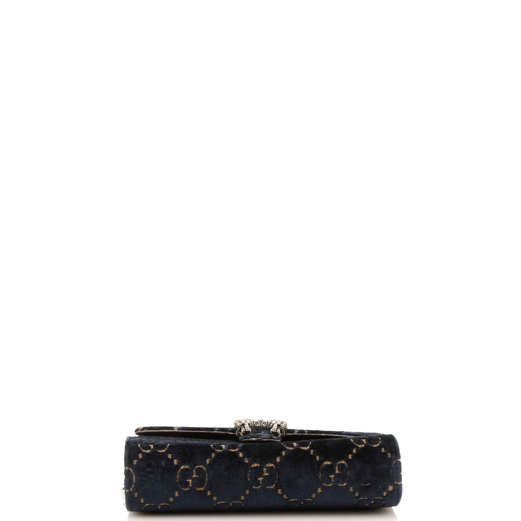 Dionysus Chain Wallet GG Velvet Small