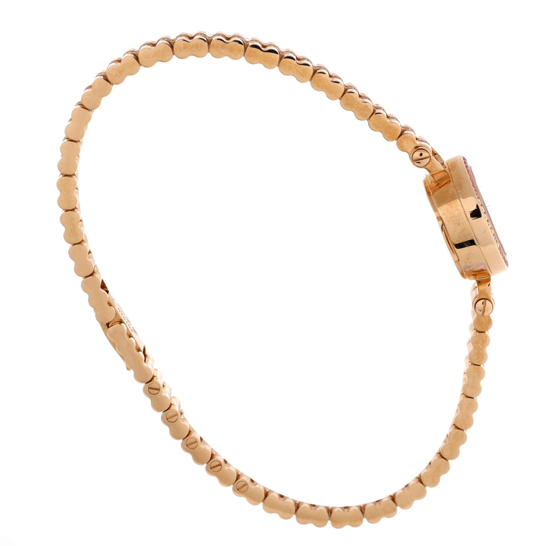 Faubourg Quartz Watch Rose Gold with Diamond and Pink Sapphire Bezel, Dial and Bracelet 16