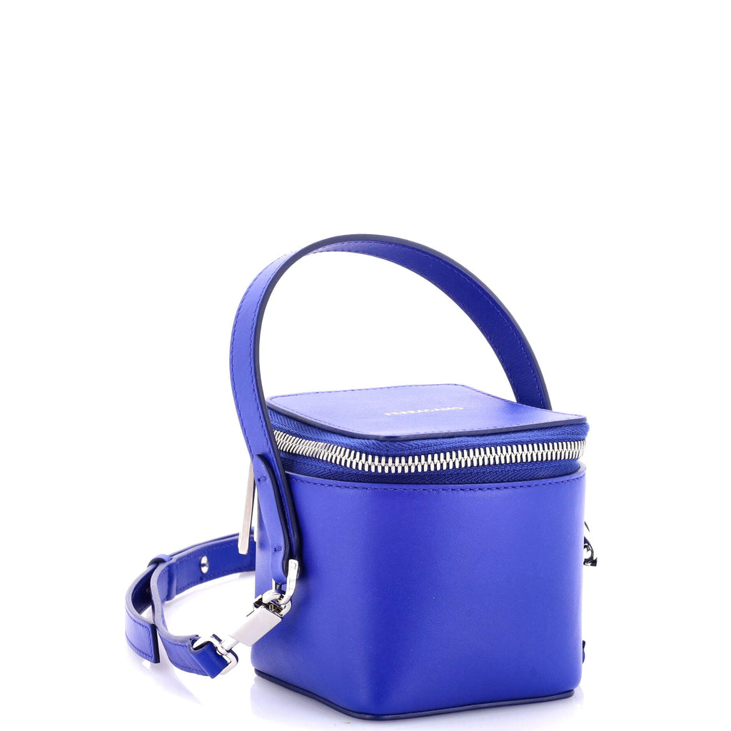 Top Handle Crossbody Bag Leather Micro