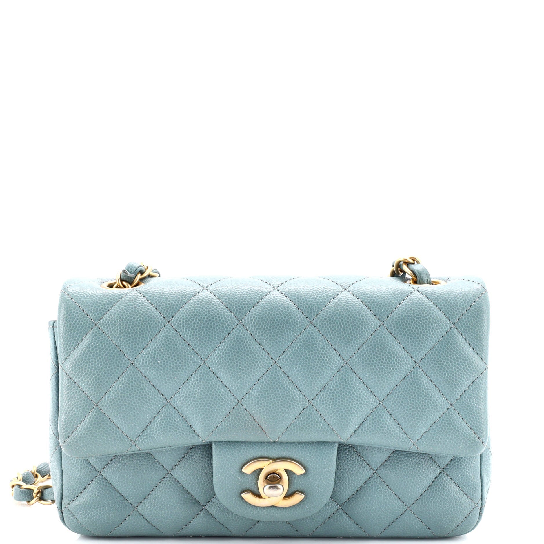 Classic Single Flap Bag Quilted Caviar Mini