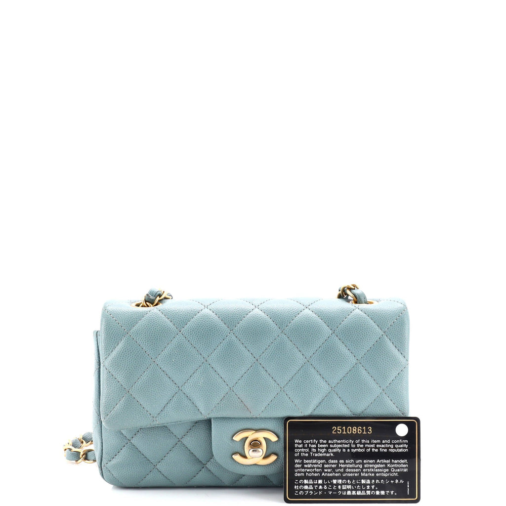 Classic Single Flap Bag Quilted Caviar Mini