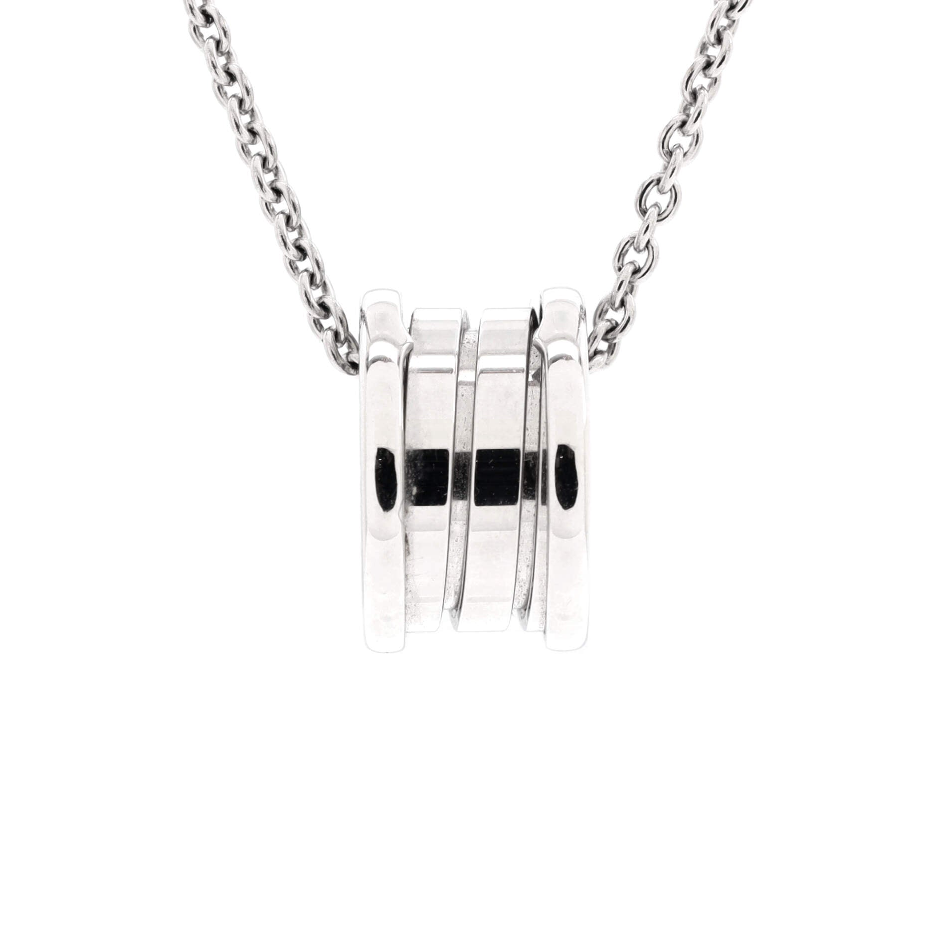 B.Zero1 Pendant Necklace 18K White Gold