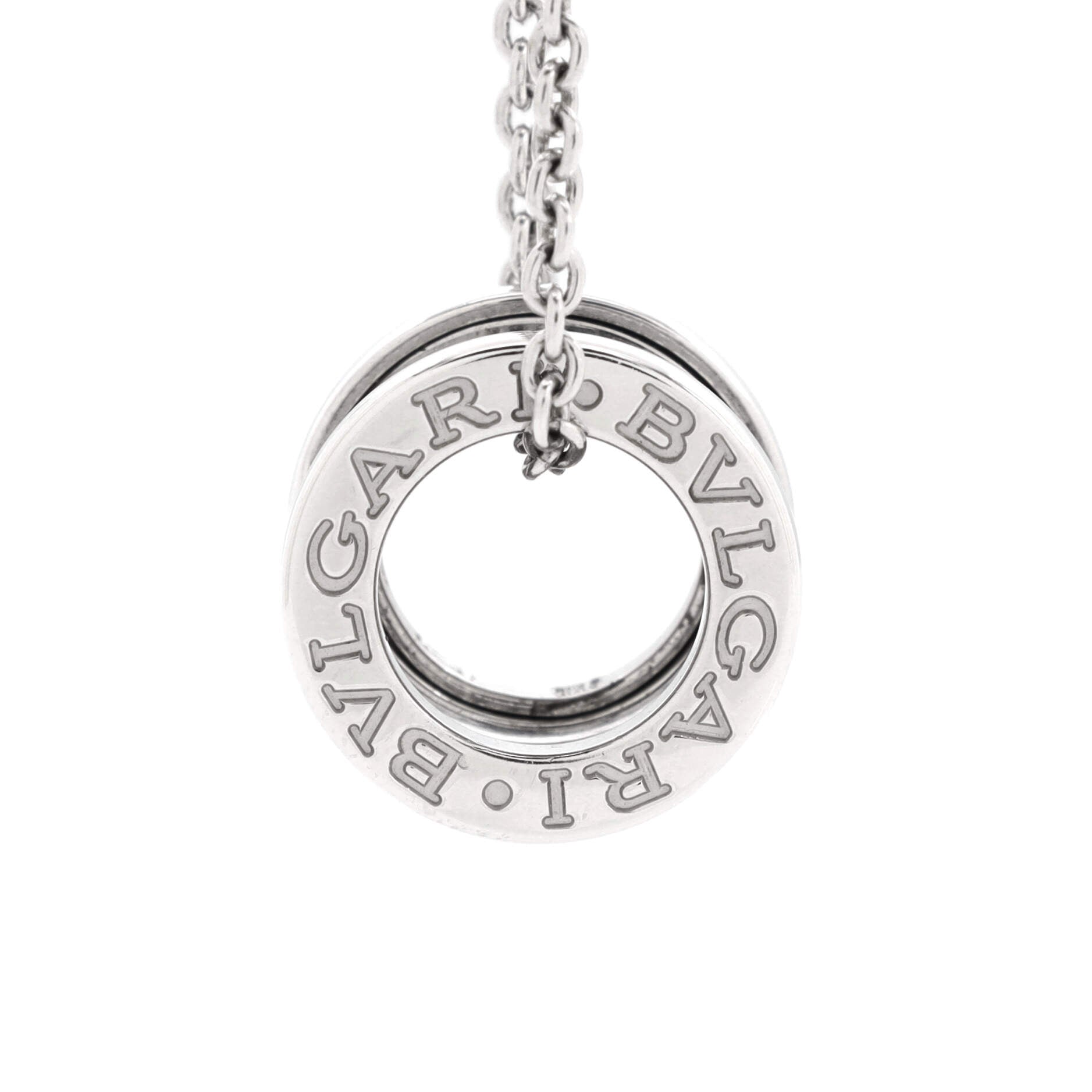 B.Zero1 Pendant Necklace 18K White Gold