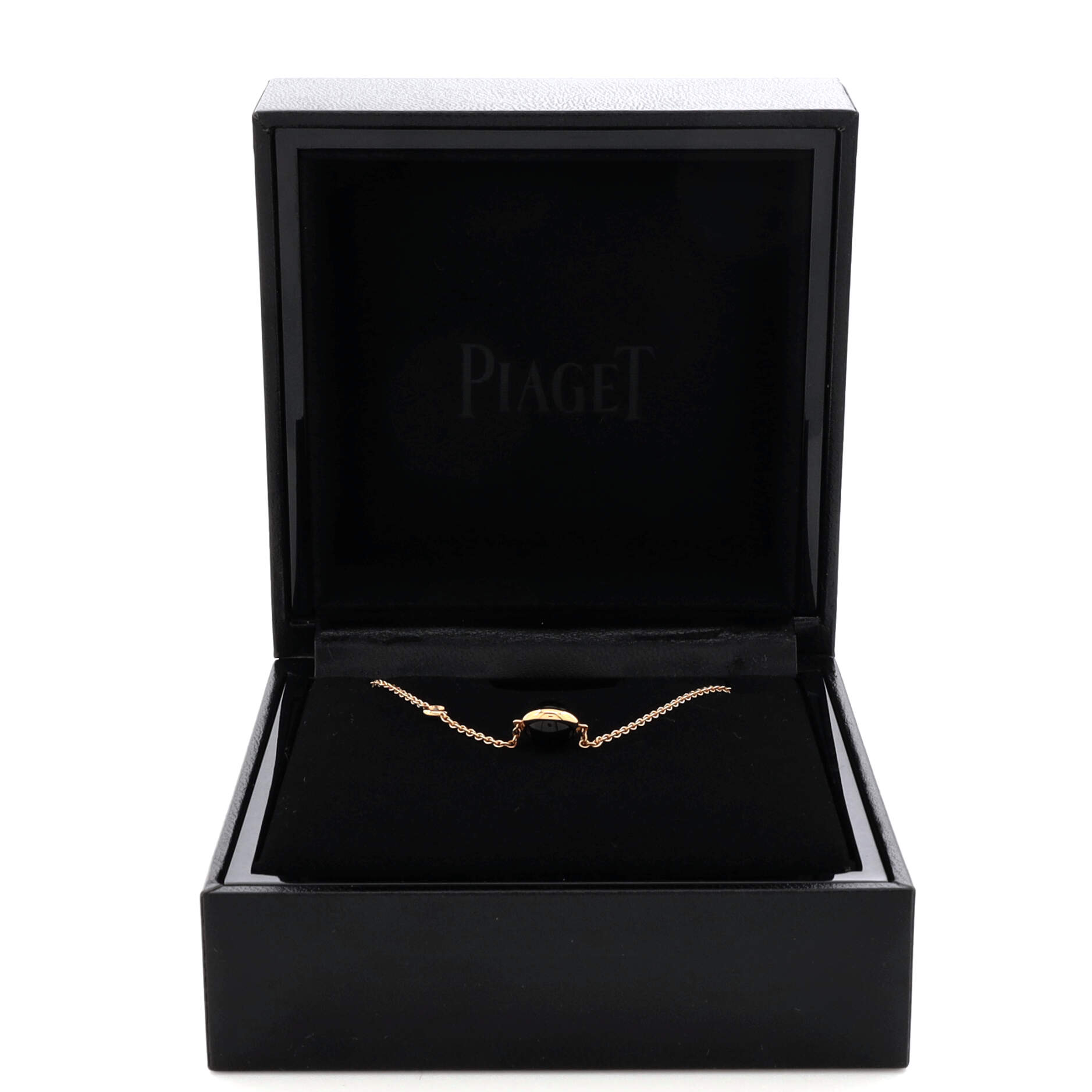Possession Pendant Necklace 18K Rose Gold with Onyx and Diamond