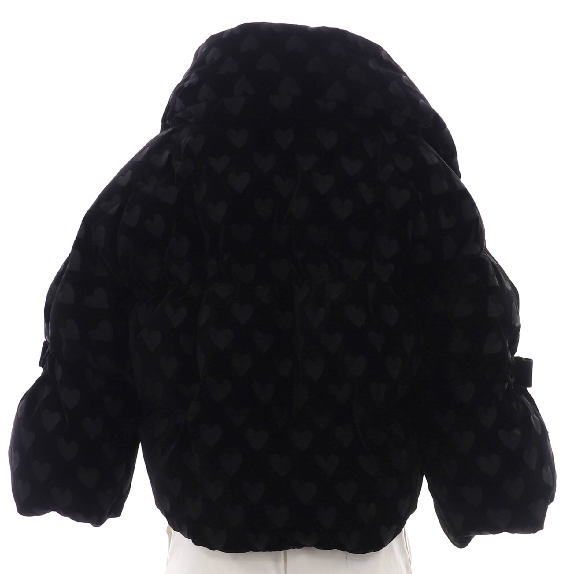 Women's Heart Motif Puffer Coat Polyester