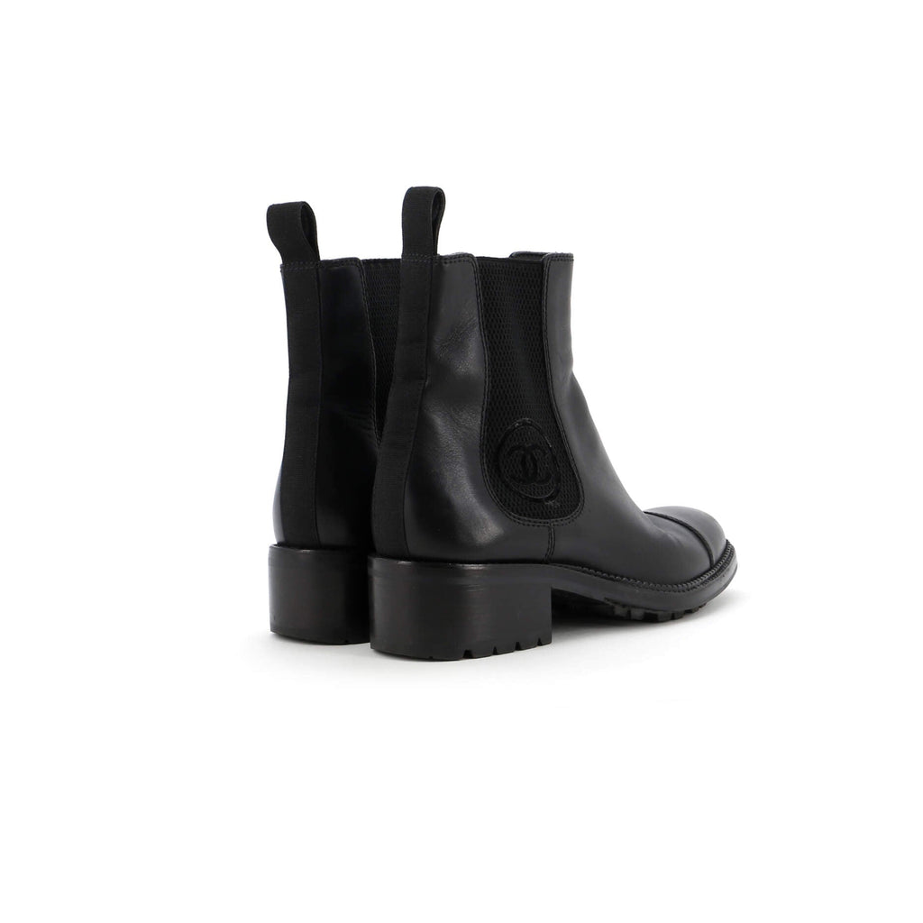 Women's Logo Ankle Boots Leather