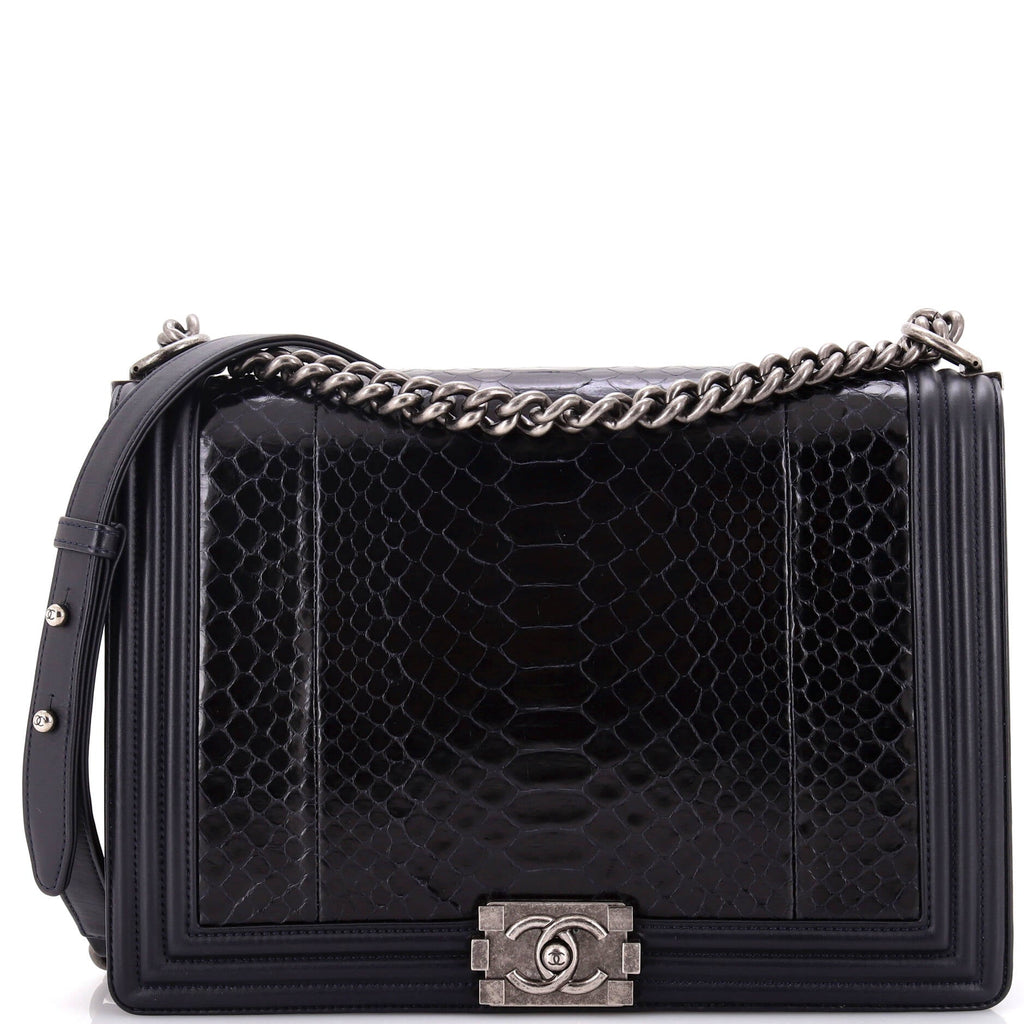 Boy Flap Bag Python Large