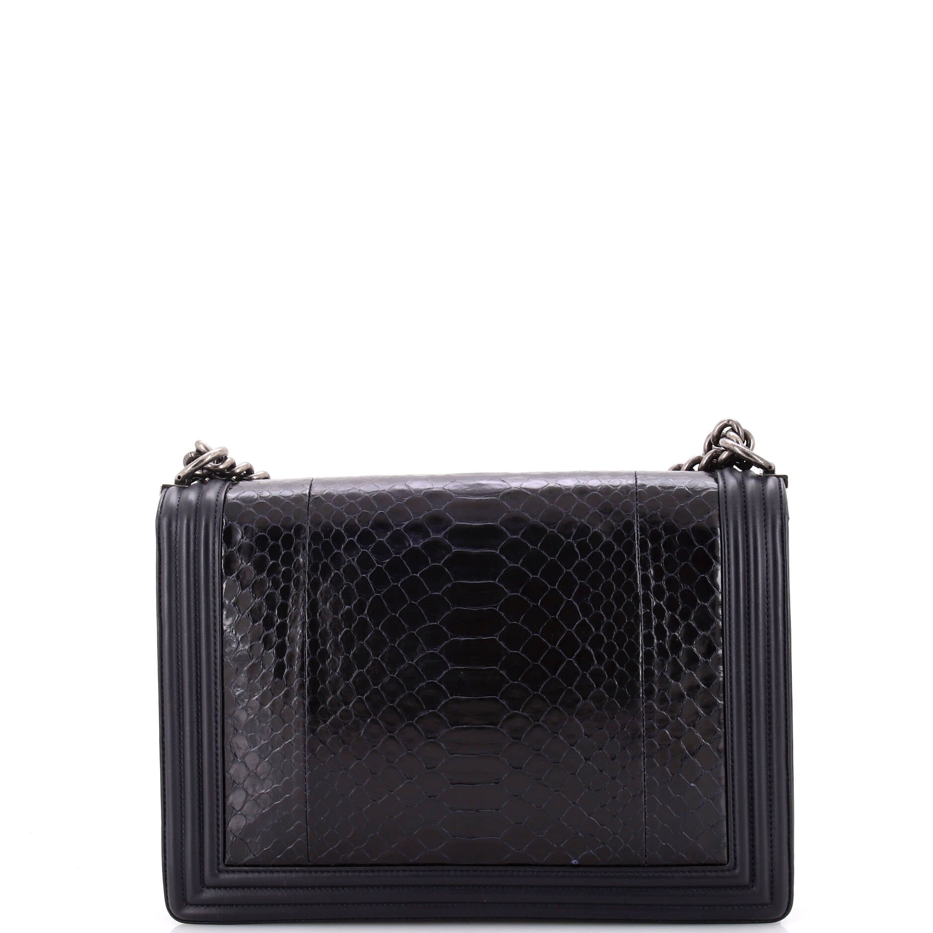 Boy Flap Bag Python Large