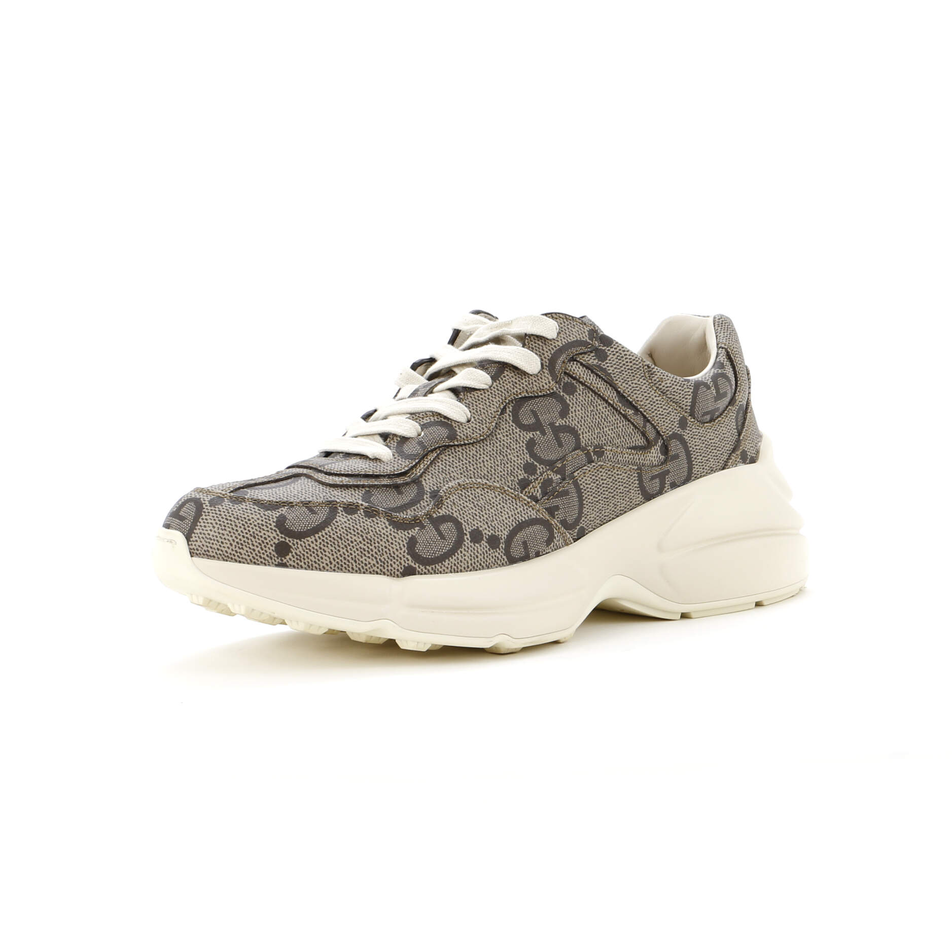 Rhyton Sneakers Jumbo GG Coated Canvas