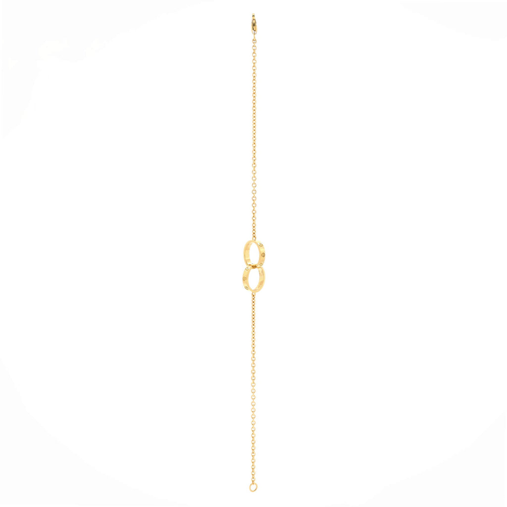Love Interlocking Bracelet 18K Yellow Gold