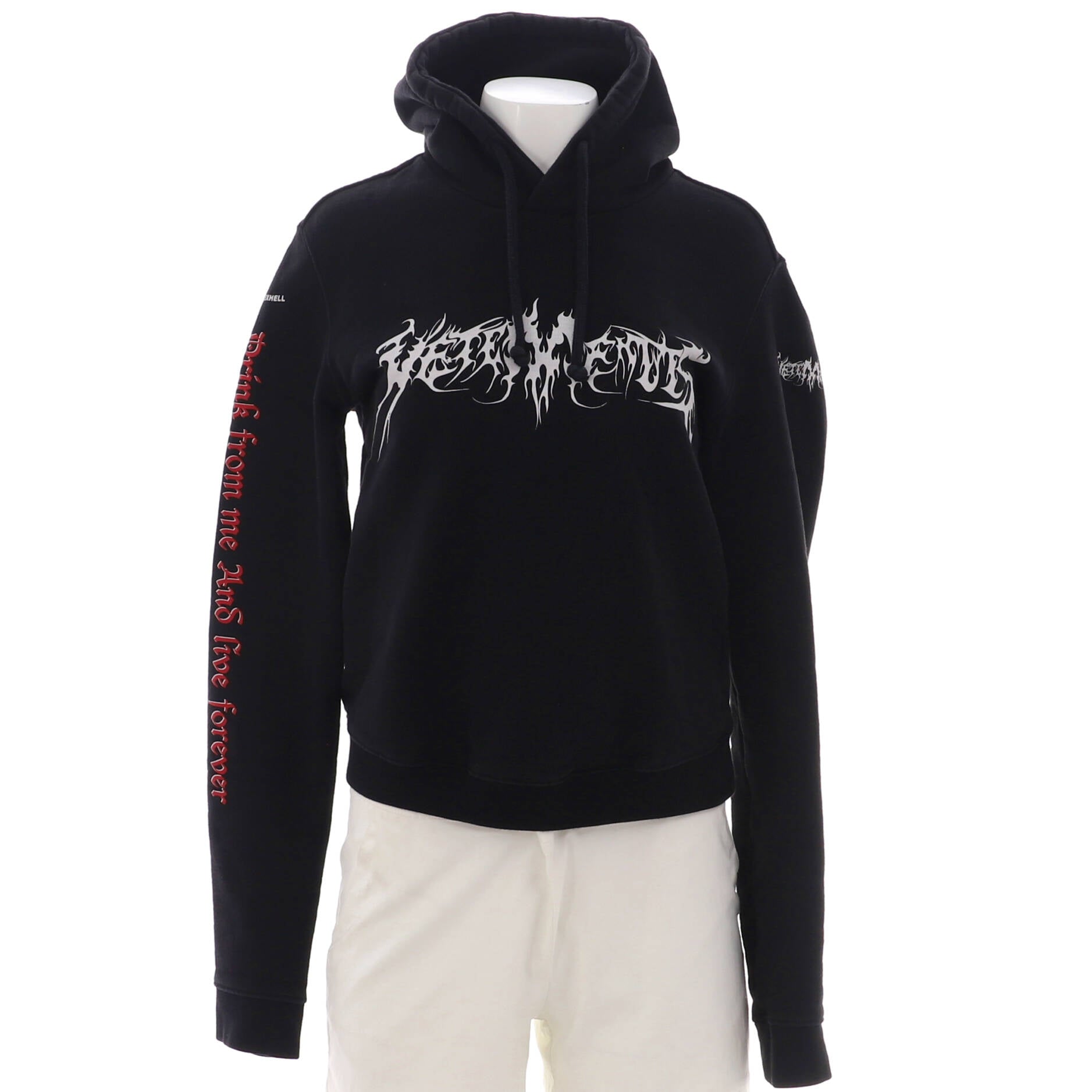 Women's Total Fucking Darkness Hoodie Printed Cotton