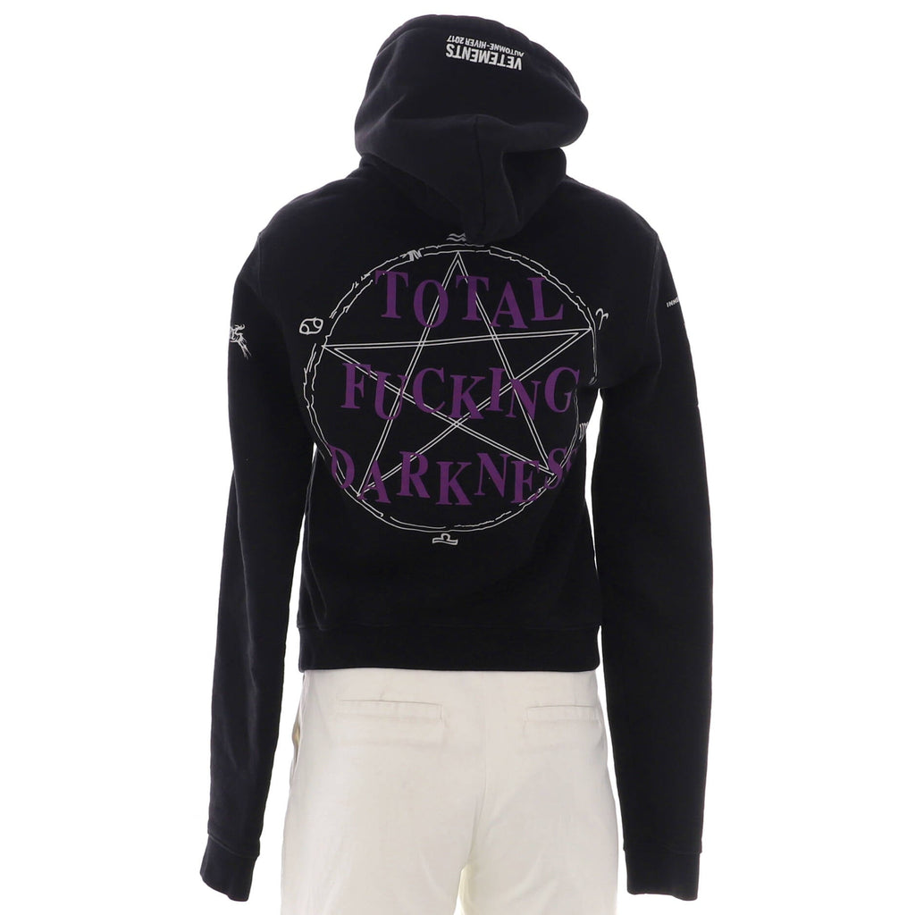 Women's Total Fucking Darkness Hoodie Printed Cotton