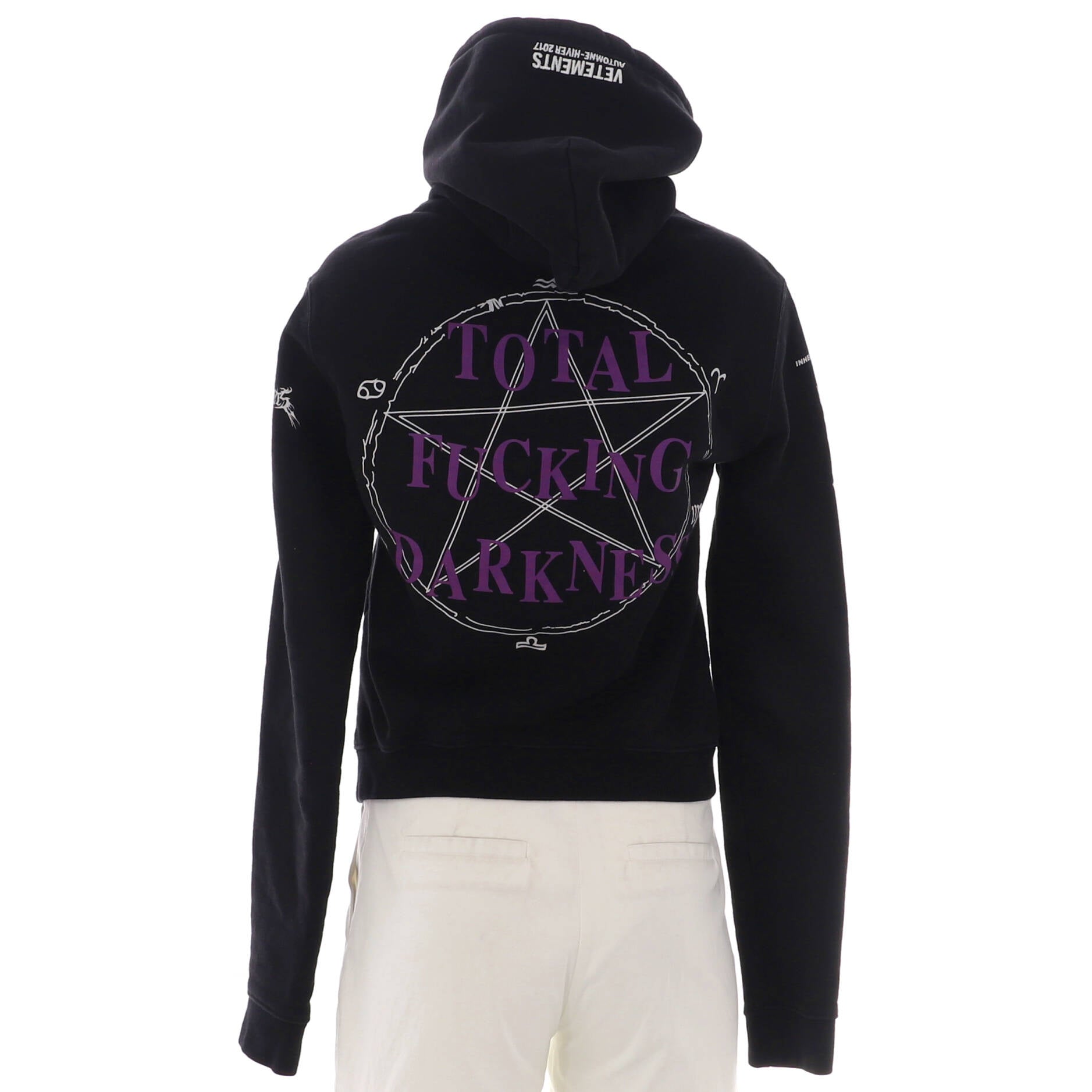 Women's Total Fucking Darkness Hoodie Printed Cotton