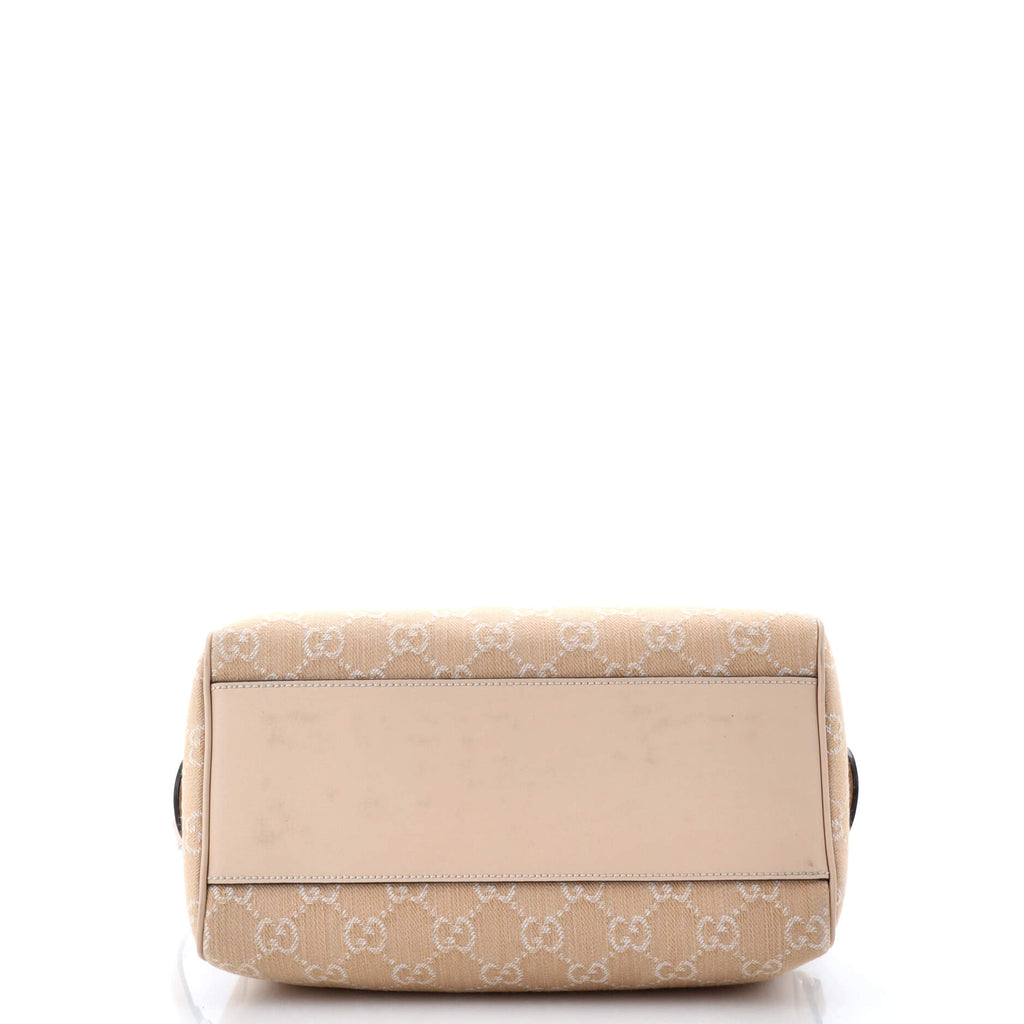 Ophidia Convertible Boston Bag GG Denim Small