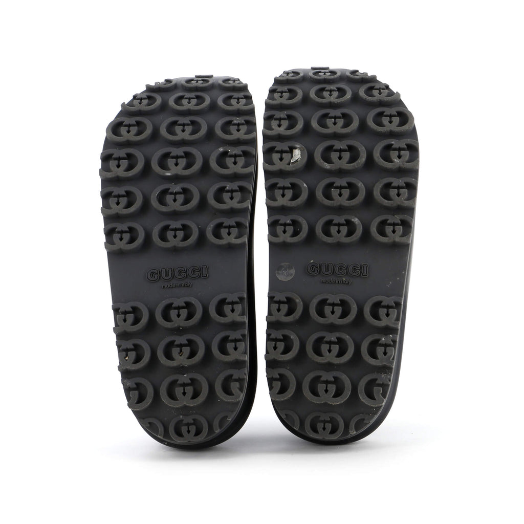 Interlocking G Platform Slide Sandals GG Rubber